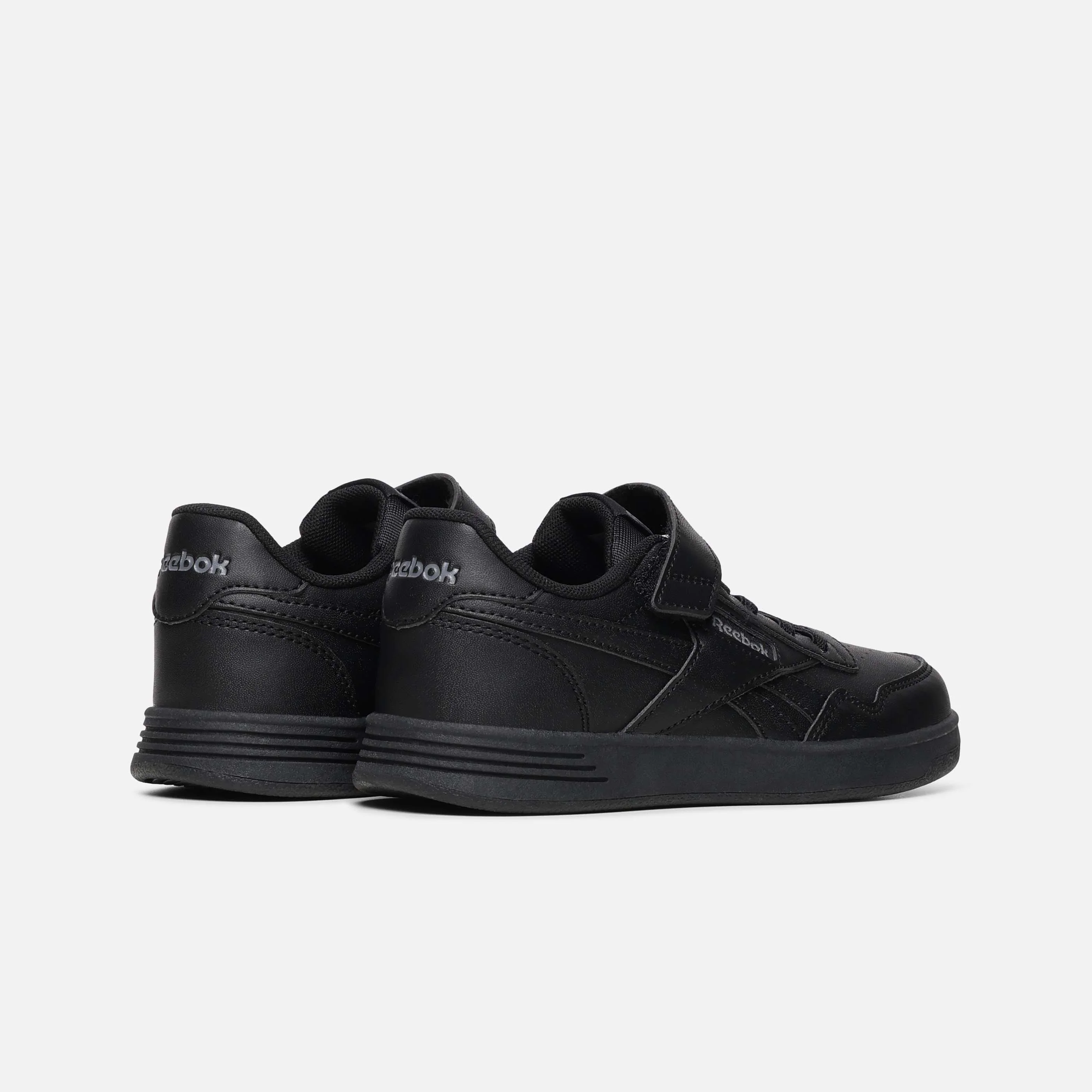 Court Advance Elastic Lace Boy's Black/Black/Black - Image 5