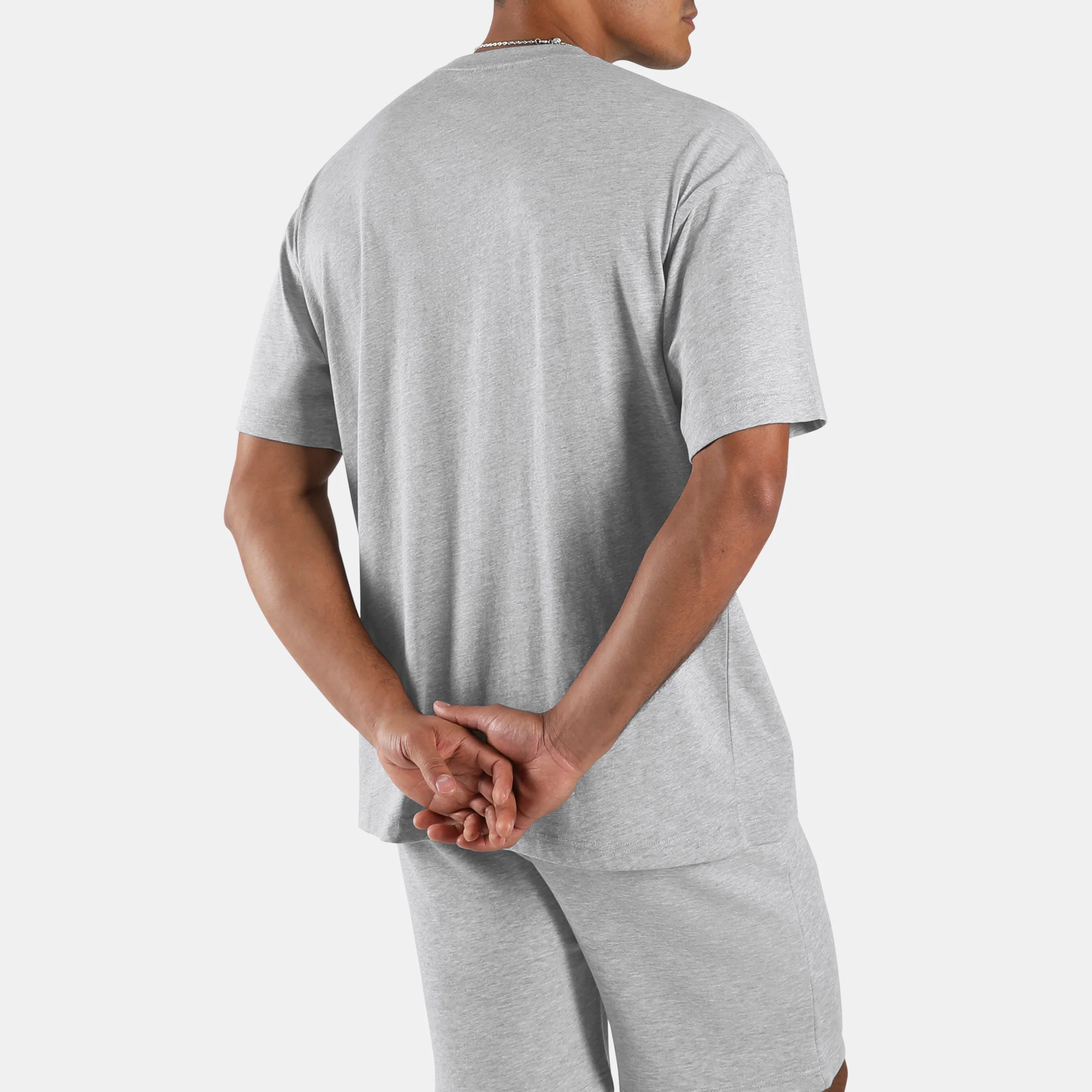 Crest Tshirt Athletic Grey Marl - Image 3