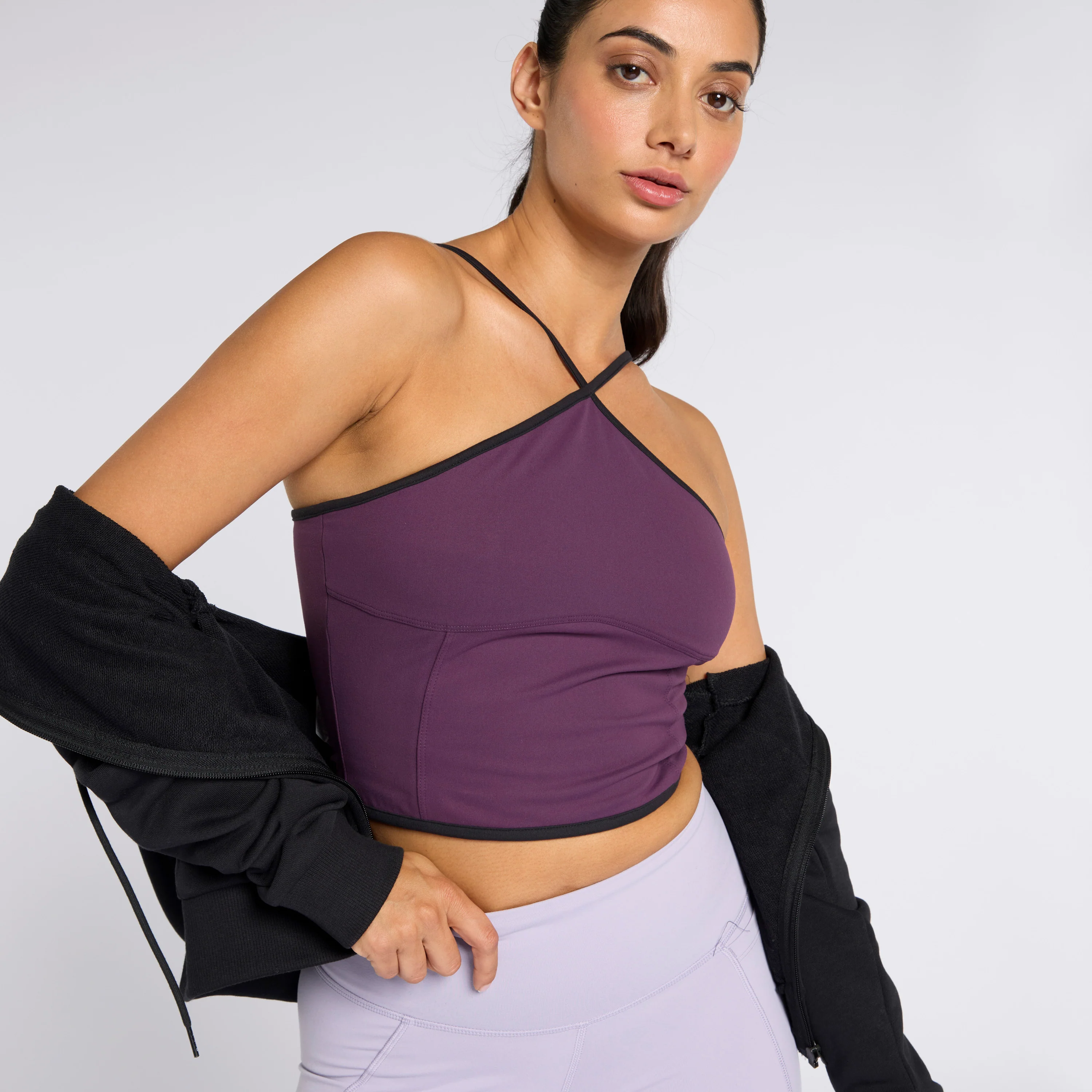 Criss Cross Tank Midnight Plum - Image 6