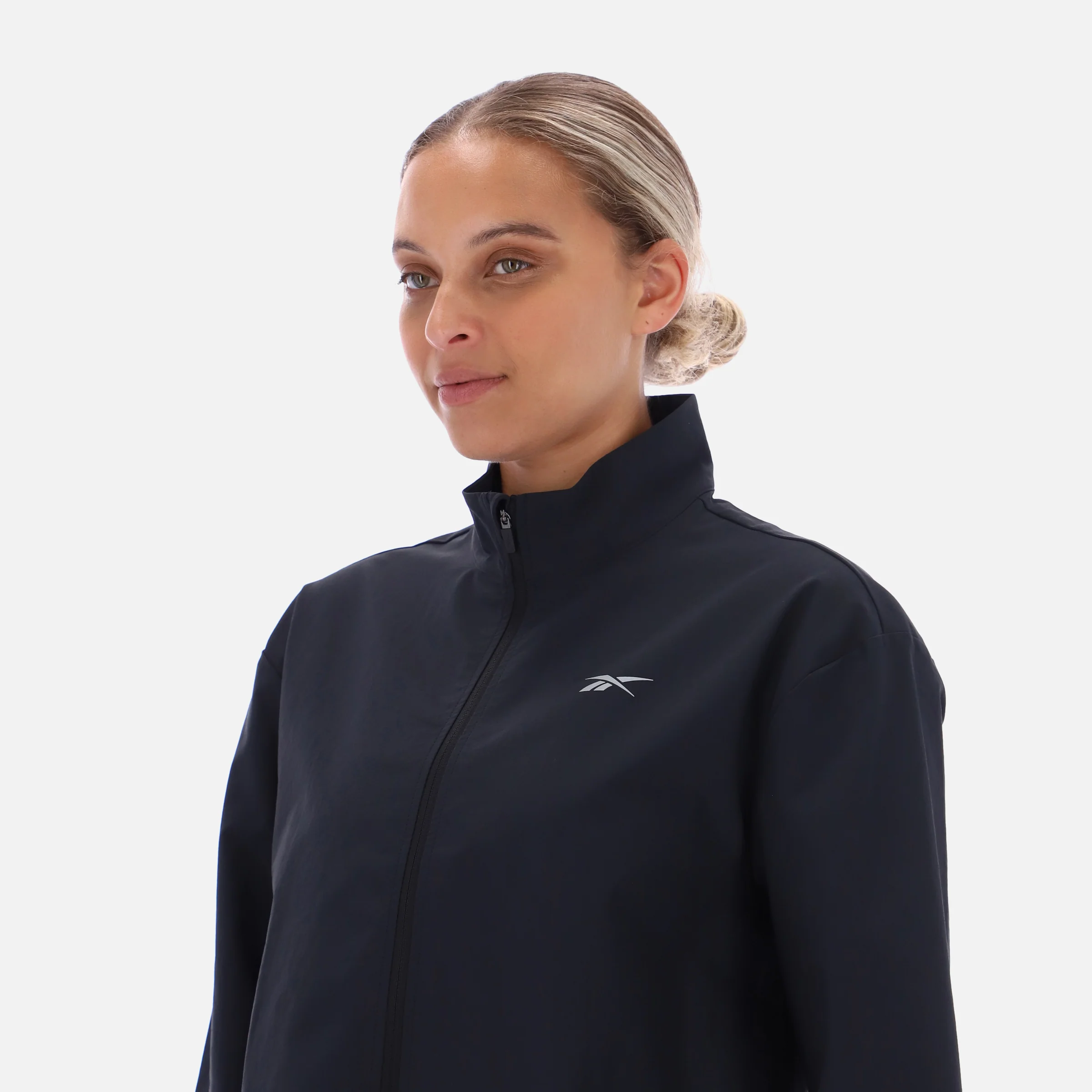 Cropped 1/4 Zip Windbreaker Black - Image 2