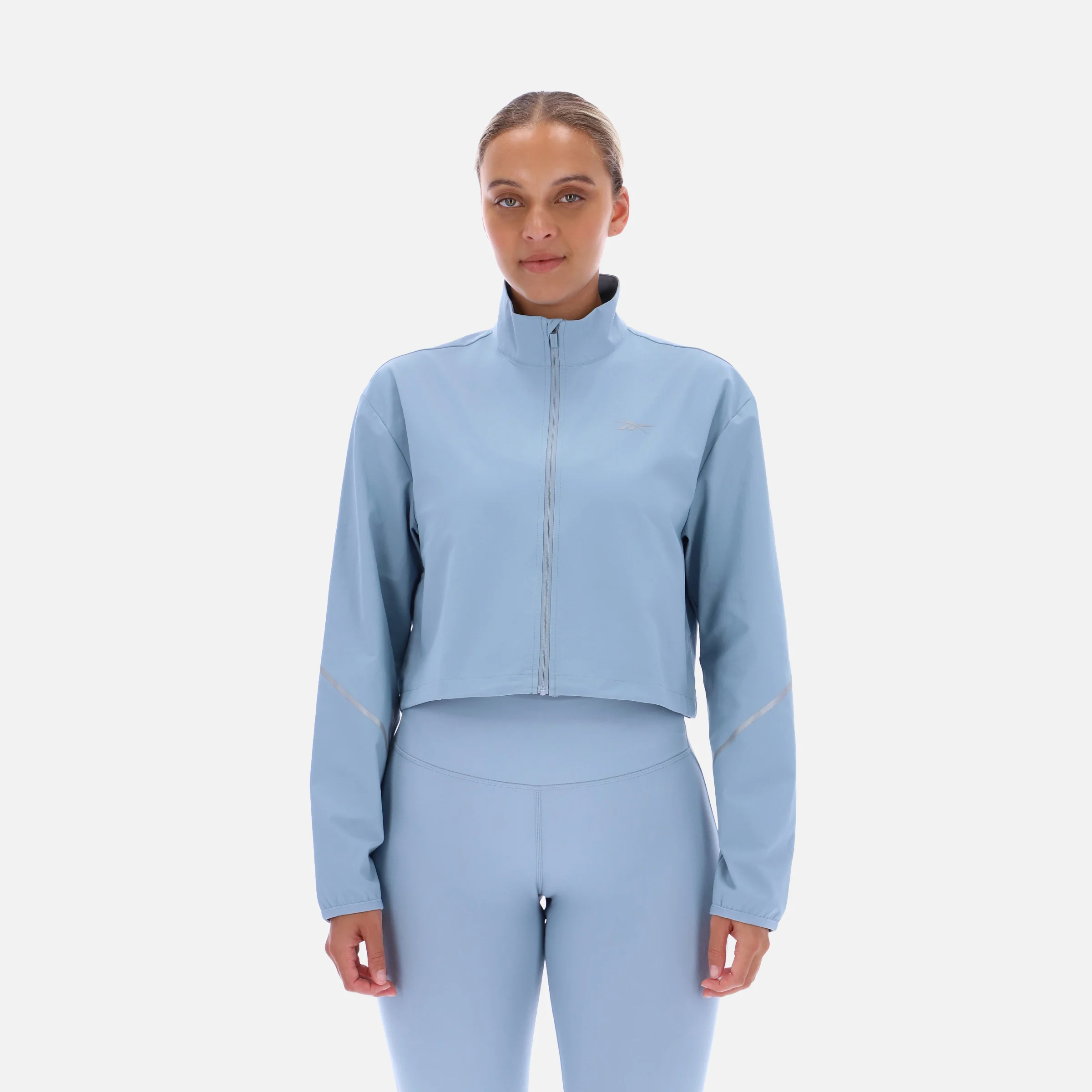 Cropped 1/4 Zip Windbreaker Leisure Blue