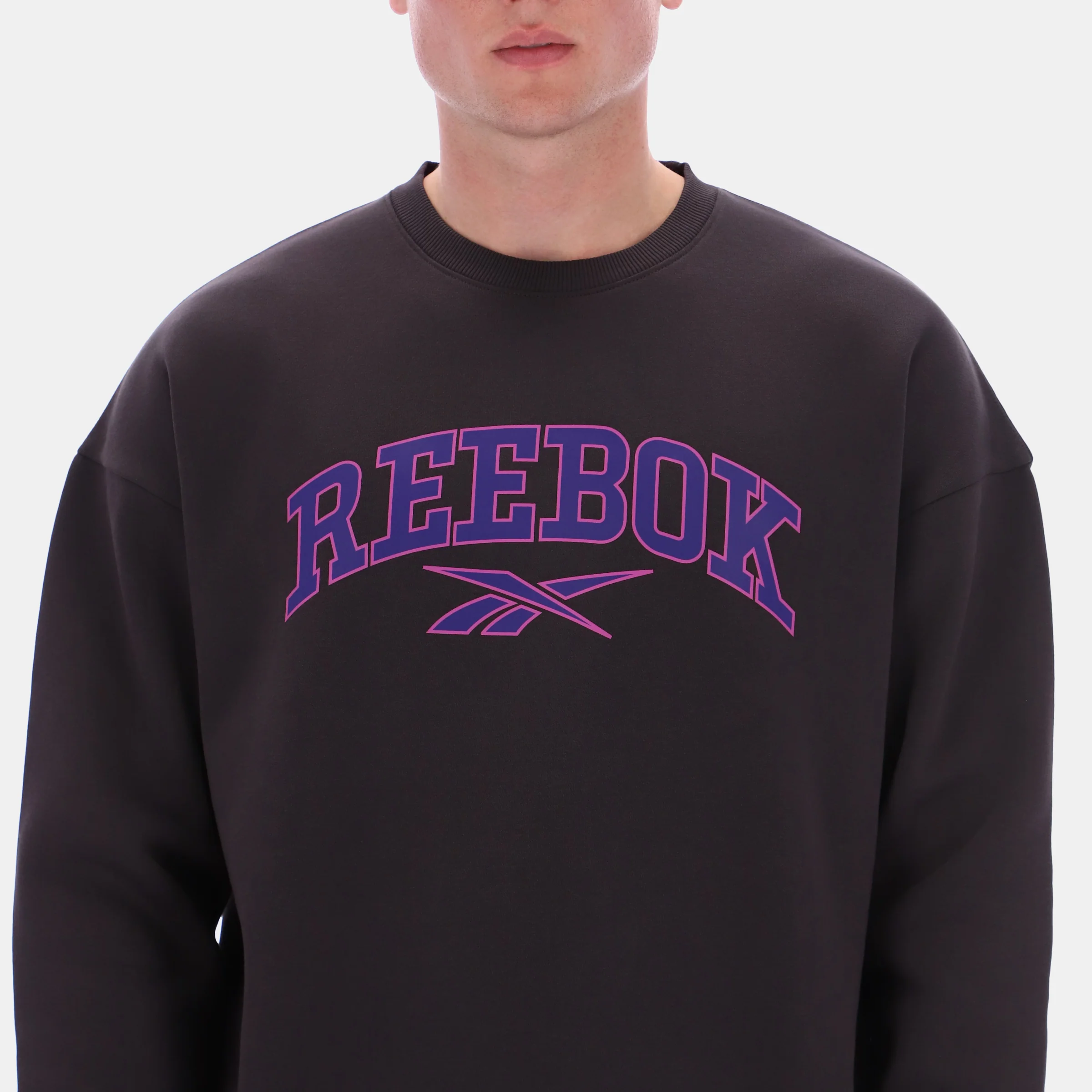 Curtis Varsity Sweatshirt Washed Washed Black - Image 2