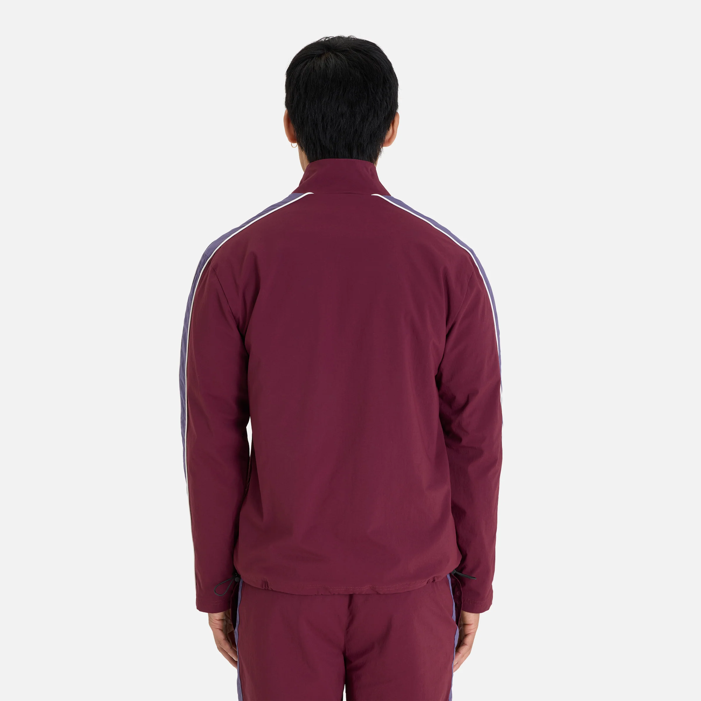 Cut And Sew Track Jacket  Black Cherry - Image 4