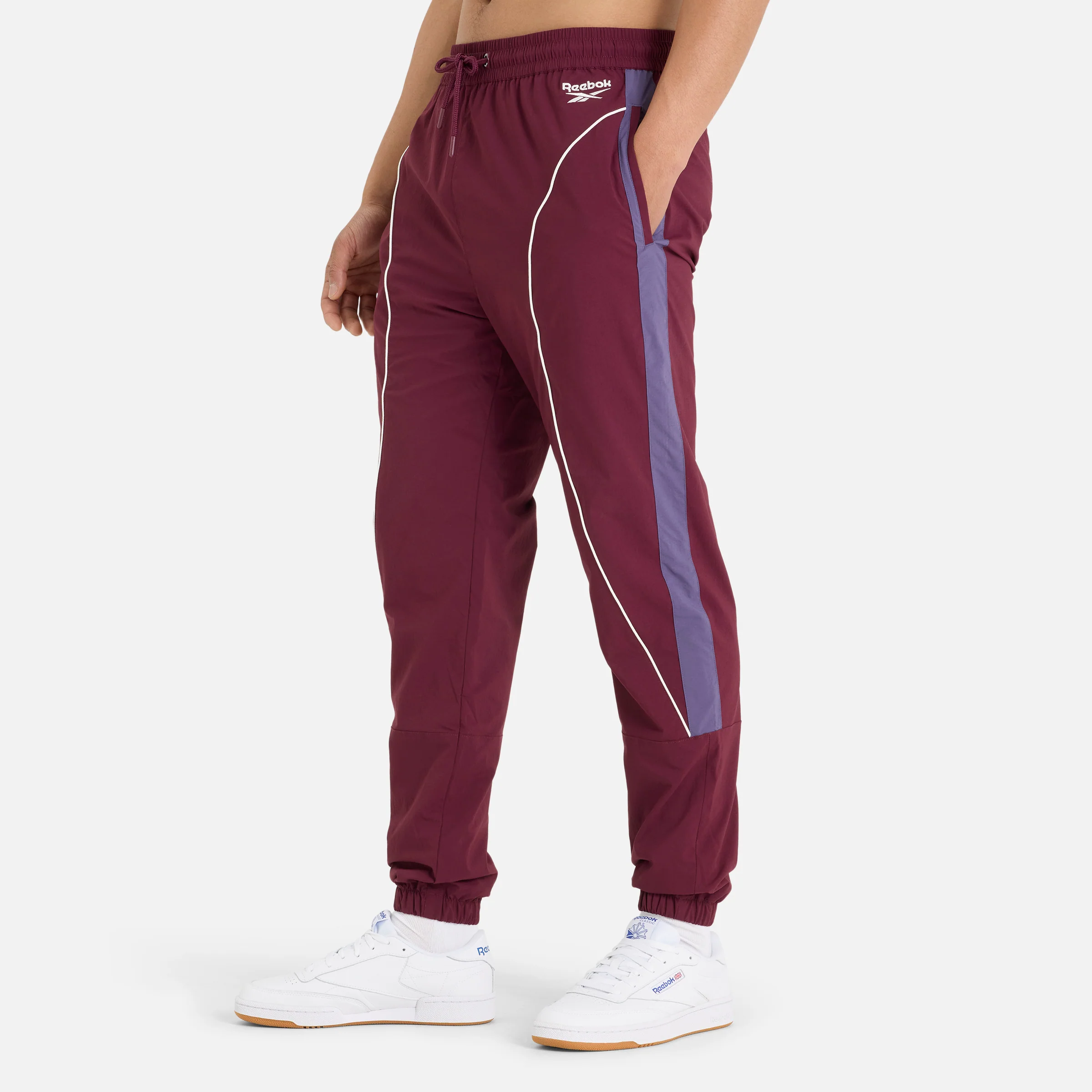 Cut And Sew Track Jogger Black Cherry - Image 3