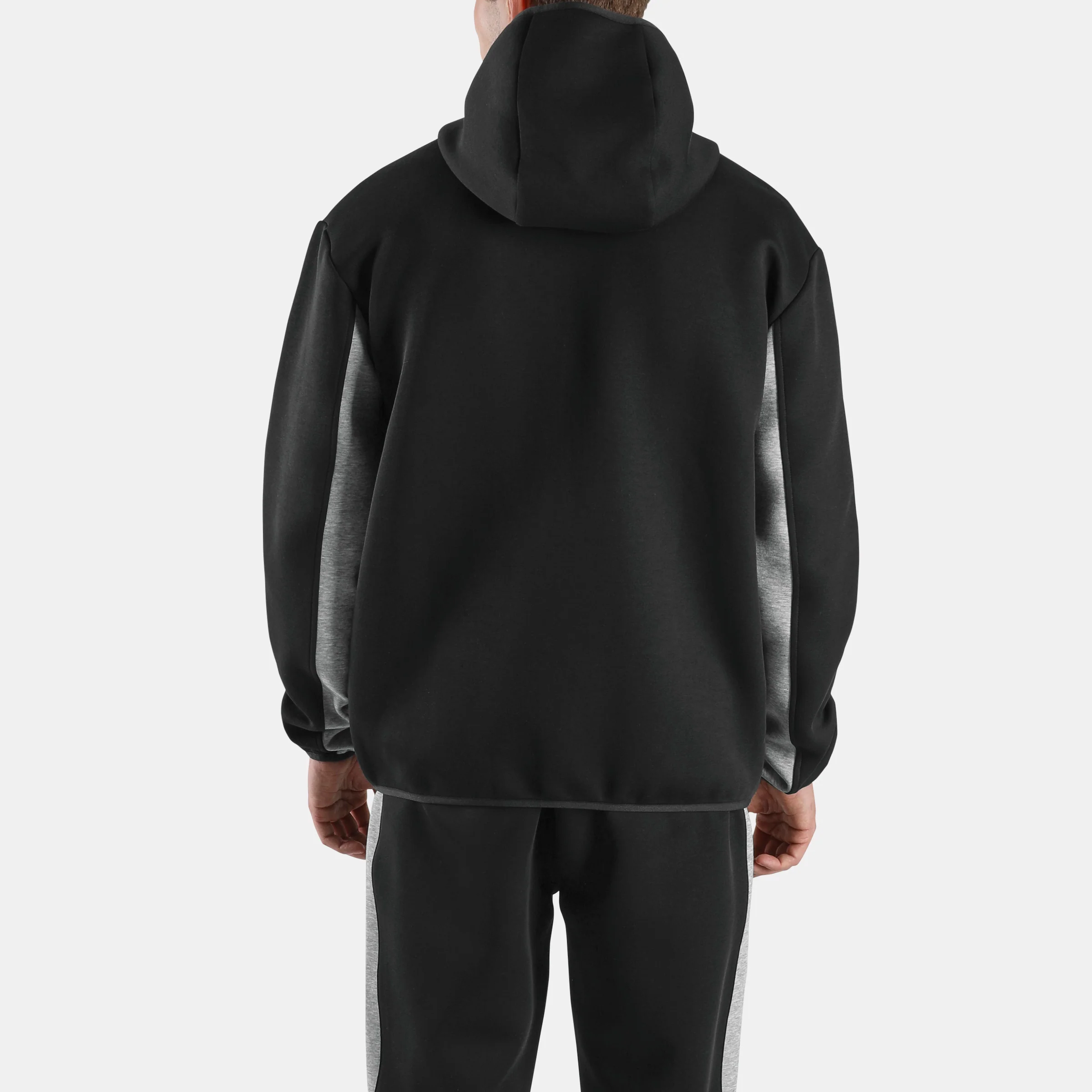 Dreamblend Spacer Fullzip Hood Black/Athletic Grey Marl - Image 3