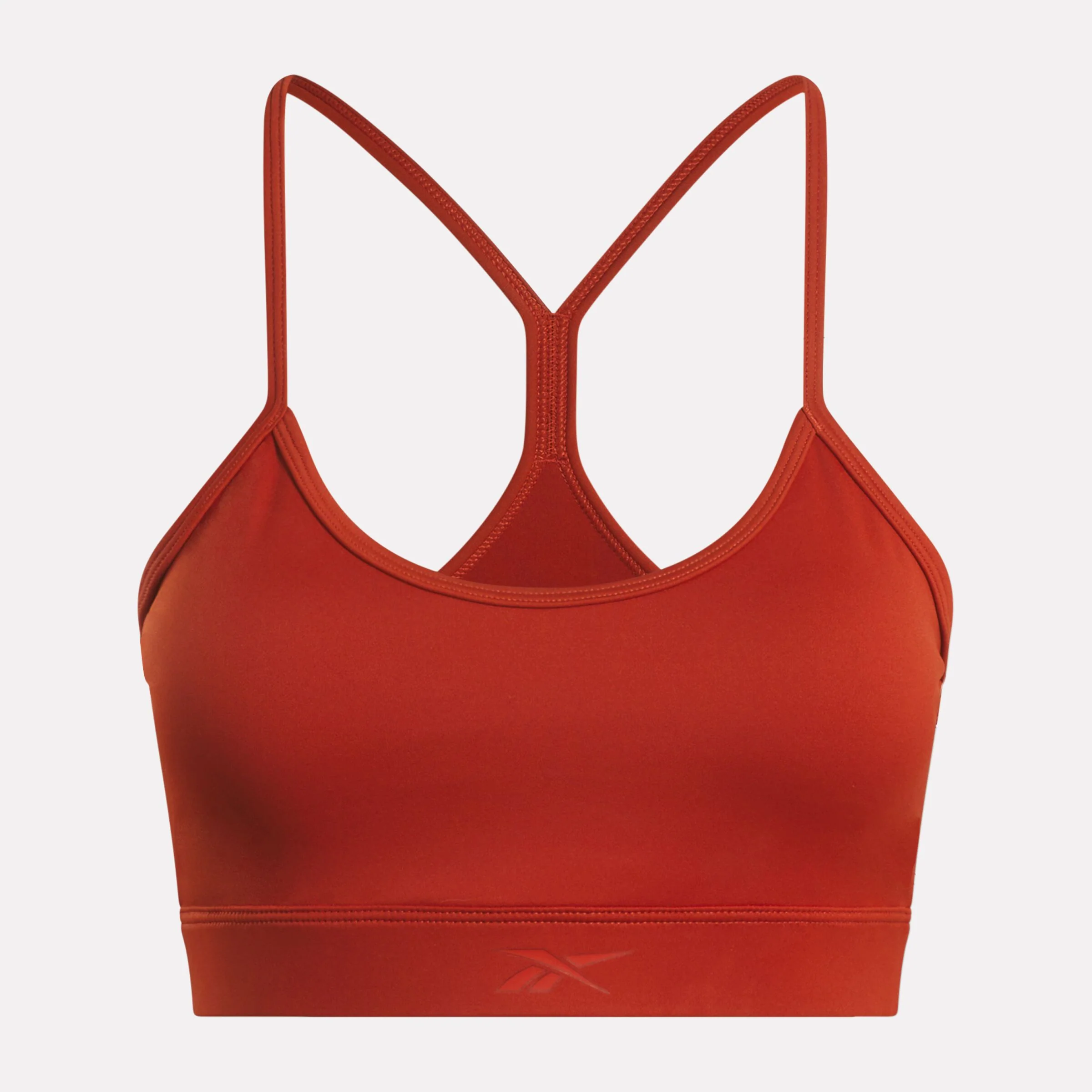 Eliza Yoga Strappy Bra Burnt Red - Image 4
