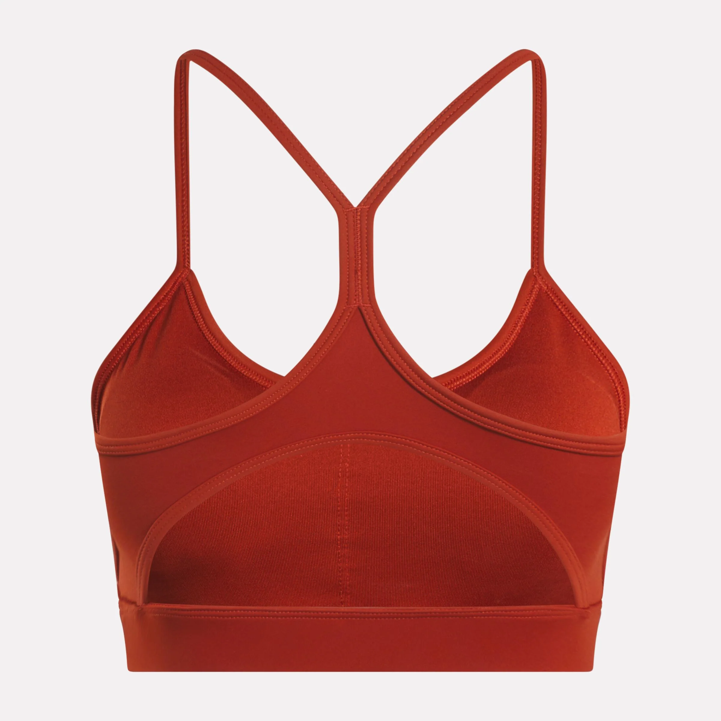 Eliza Yoga Strappy Bra Burnt Red - Image 5