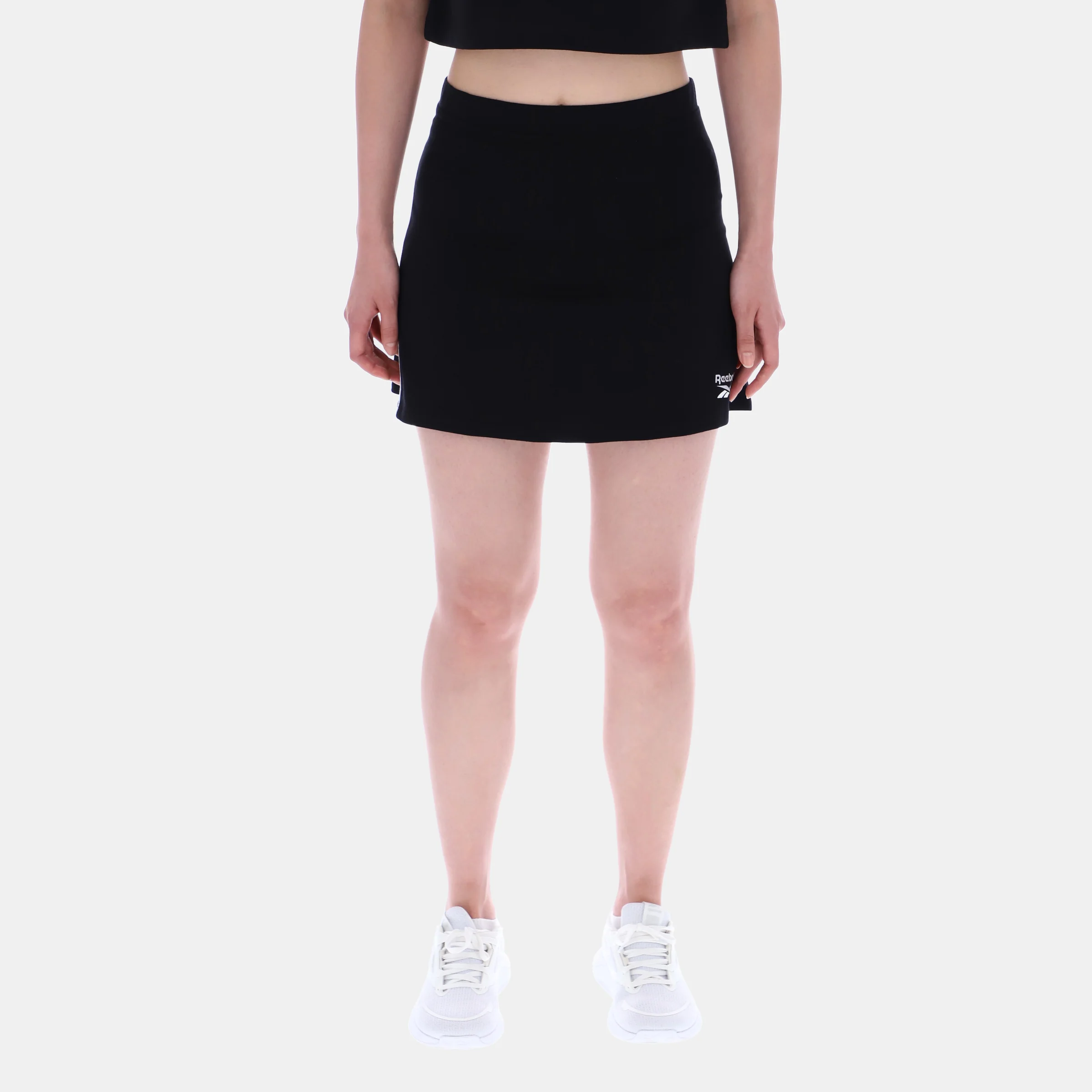 Flared Skirt With Foil Black