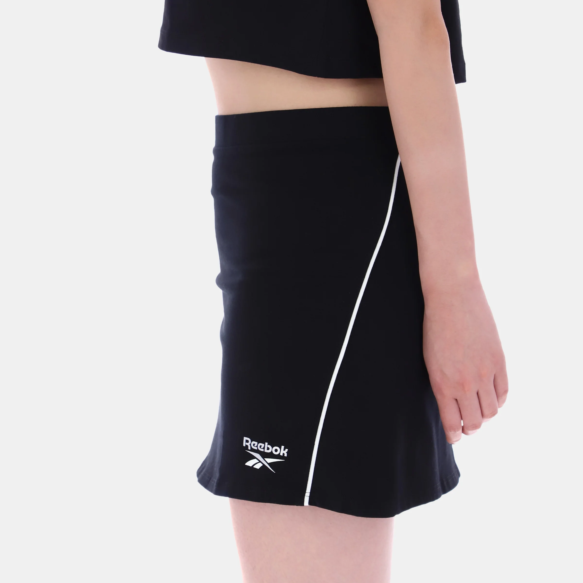 Flared Skirt With Foil Black - Image 3