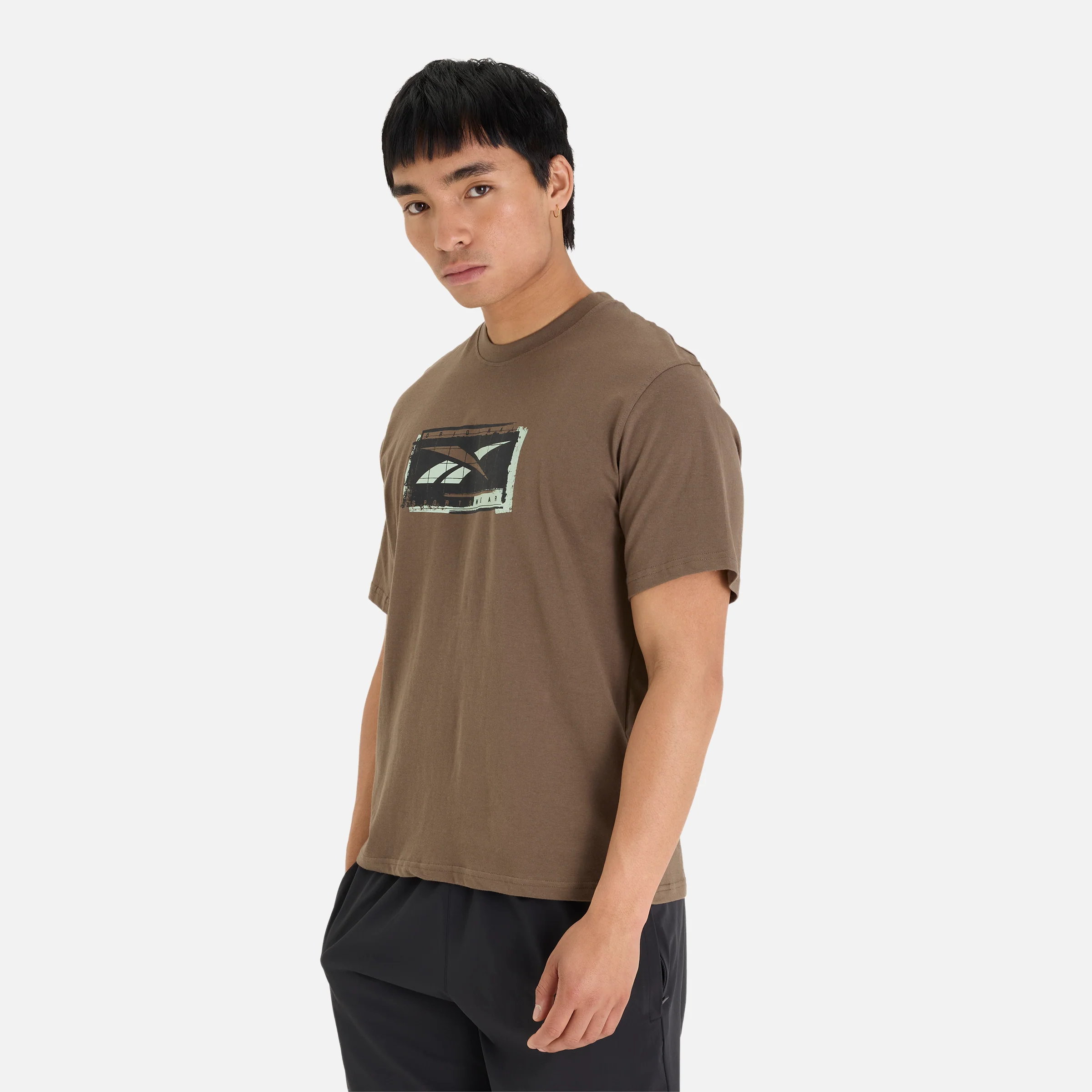 Graphic Vector Tee Army Green - Image 3