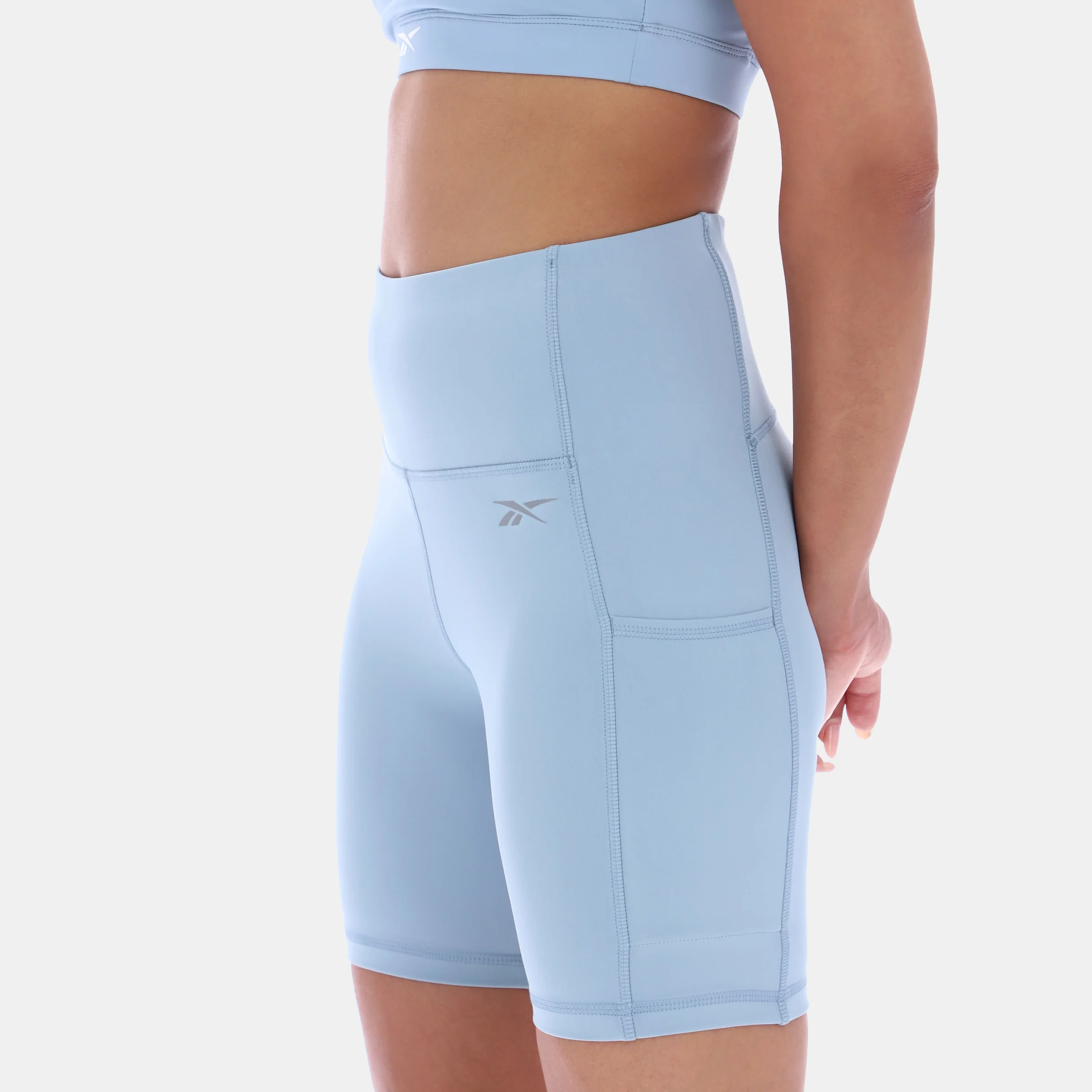 High Rise Cycle Shorts Leisure Blue - Image 3