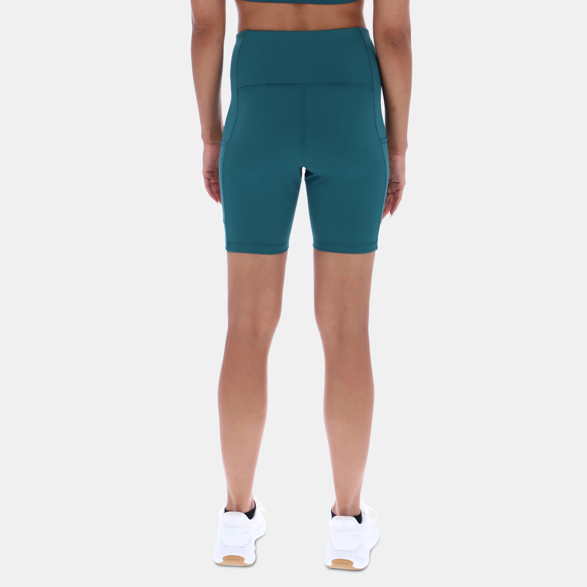 High Rise Cycle Shorts Retro Teal - Image 4