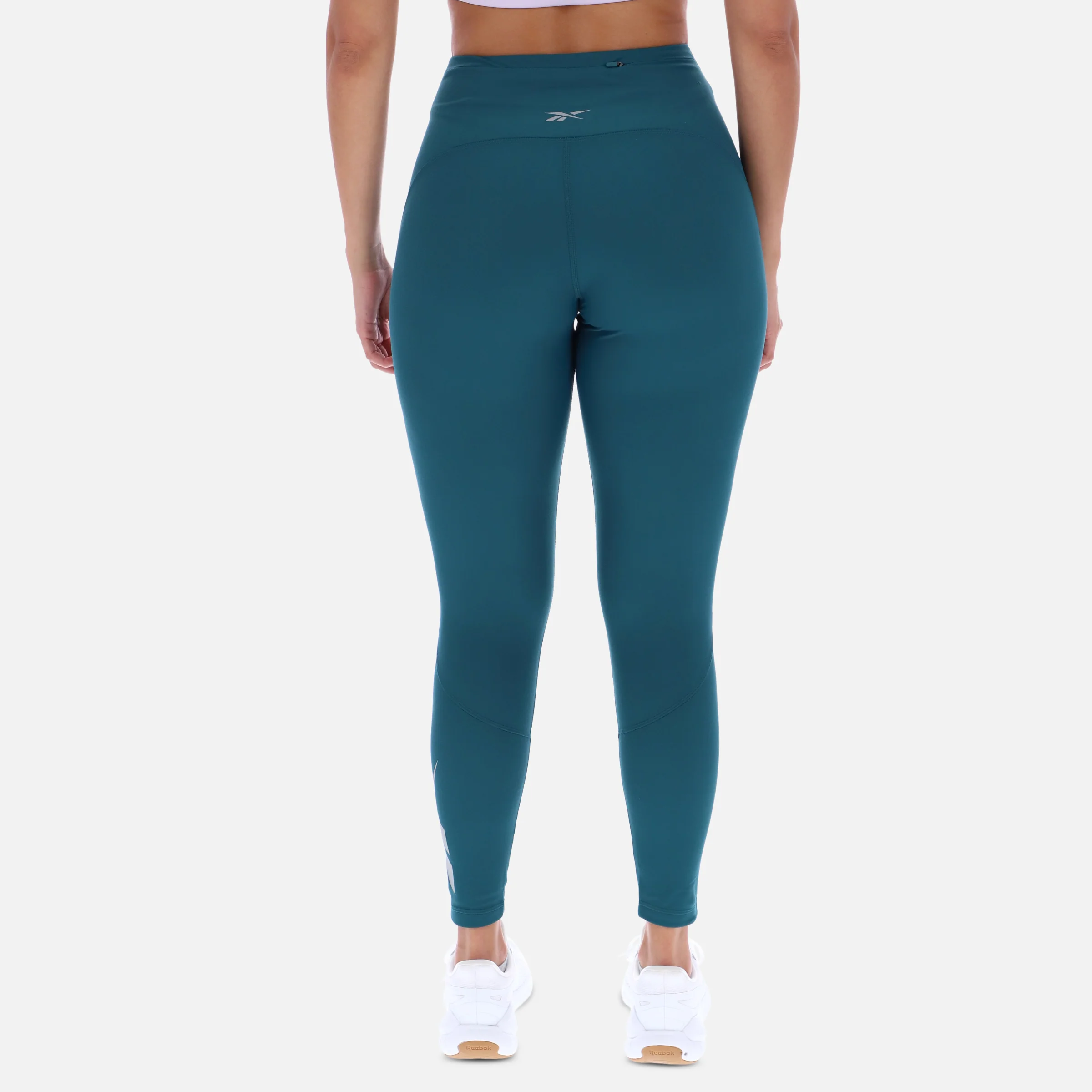 High Rise Fl Printed Tight Retro Teal - Image 3