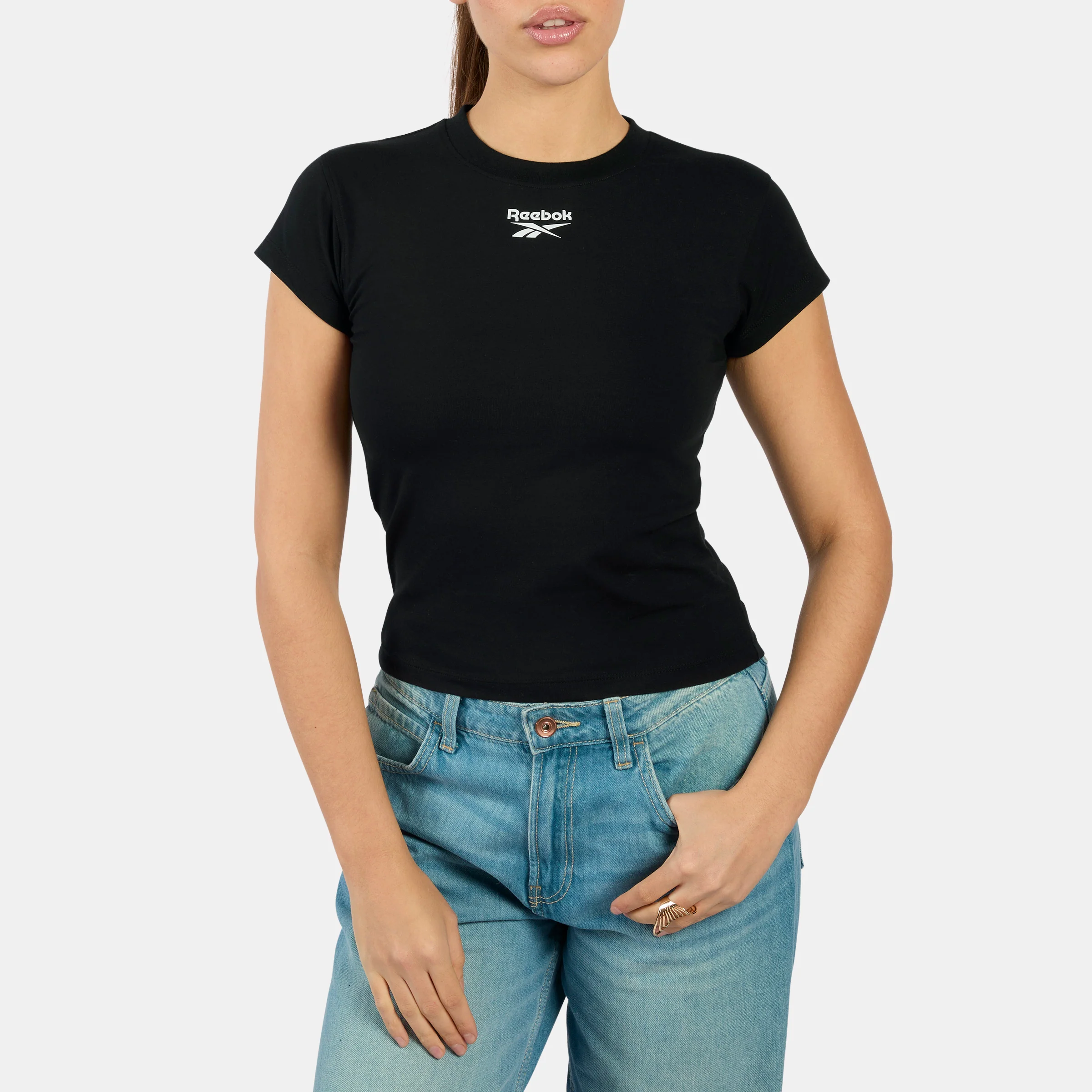 Id Cap Sleeve Tshirt Black