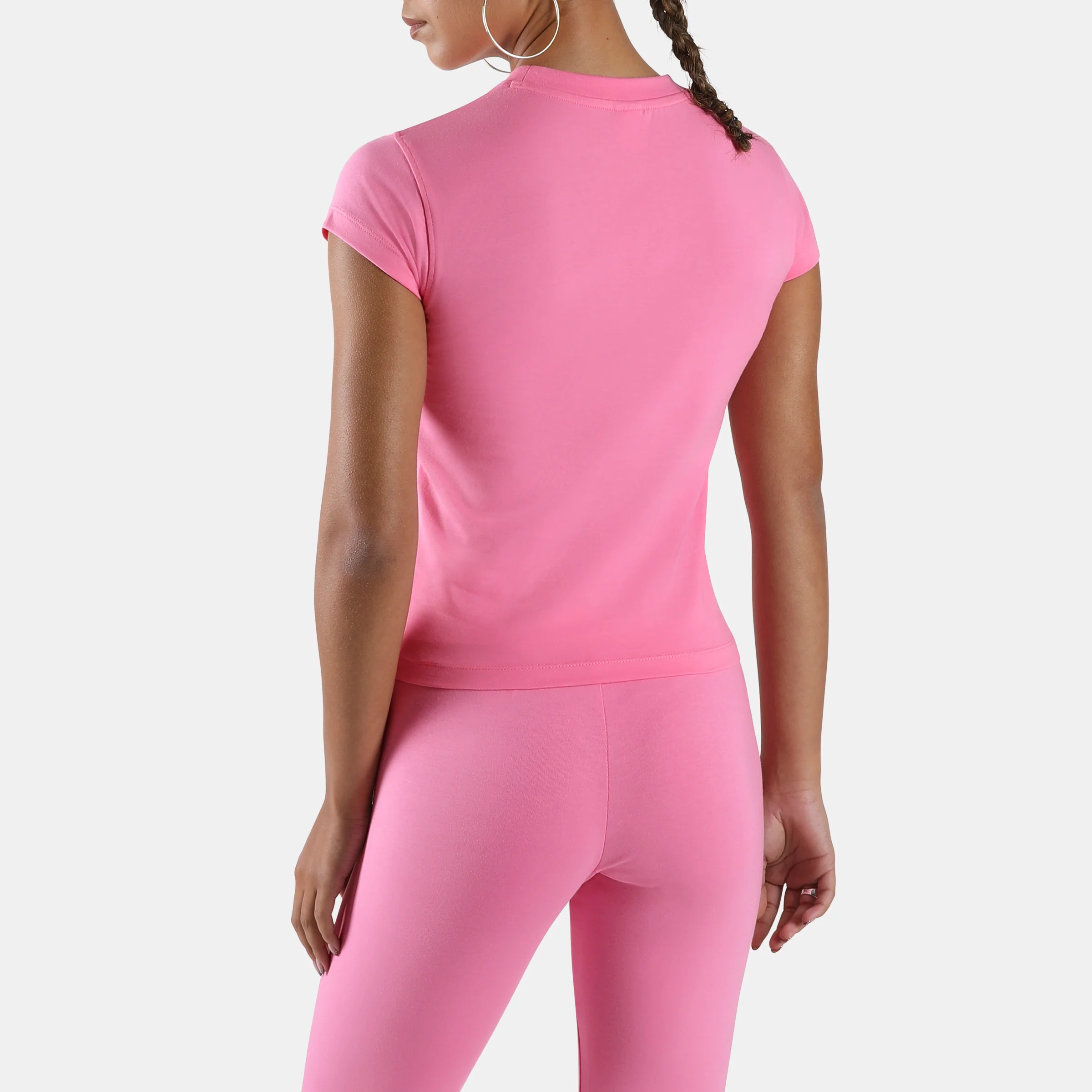 Id Cap Sleeve Tshirt Playful Pink - Image 3