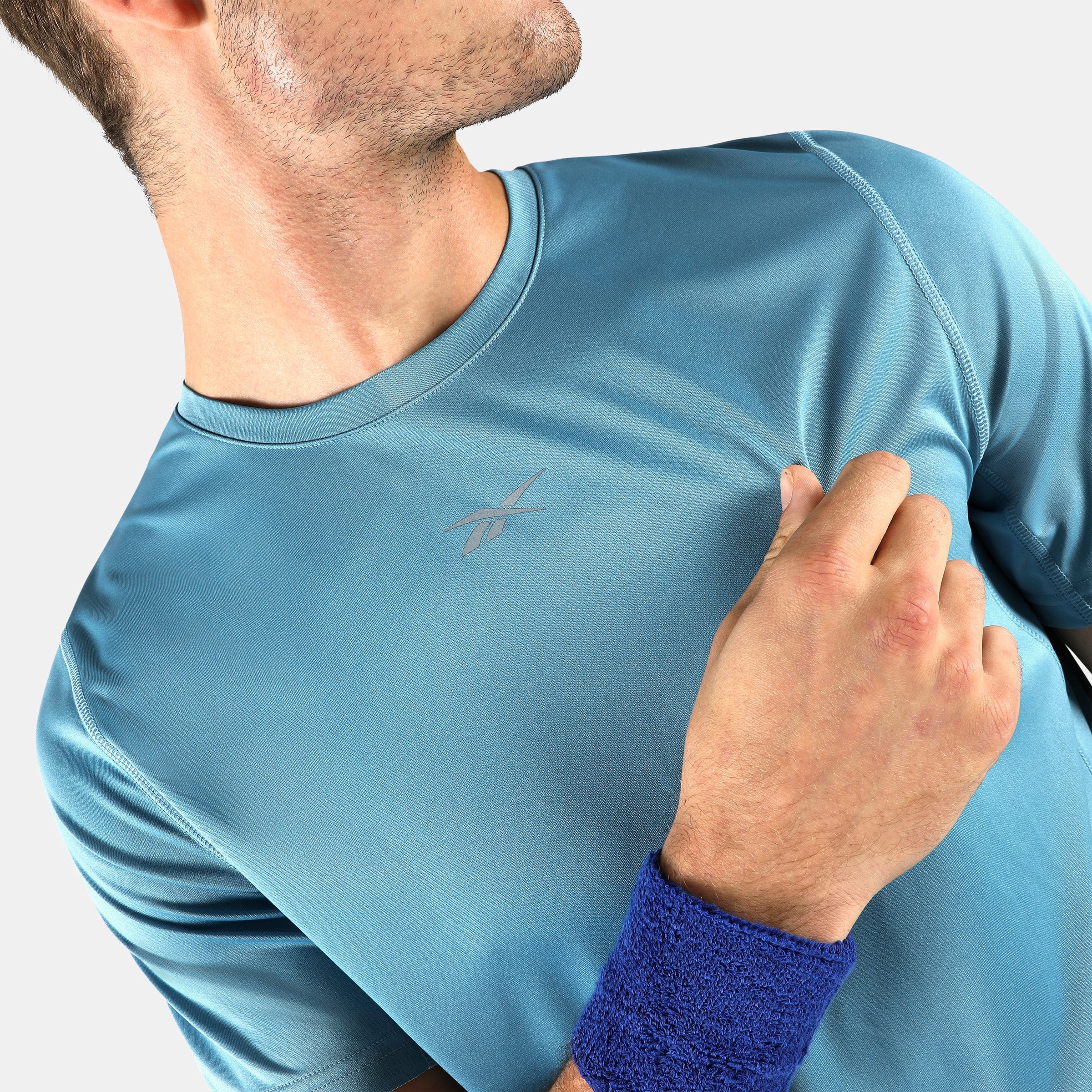 Id Run Tshirt Warped Blue - Image 4