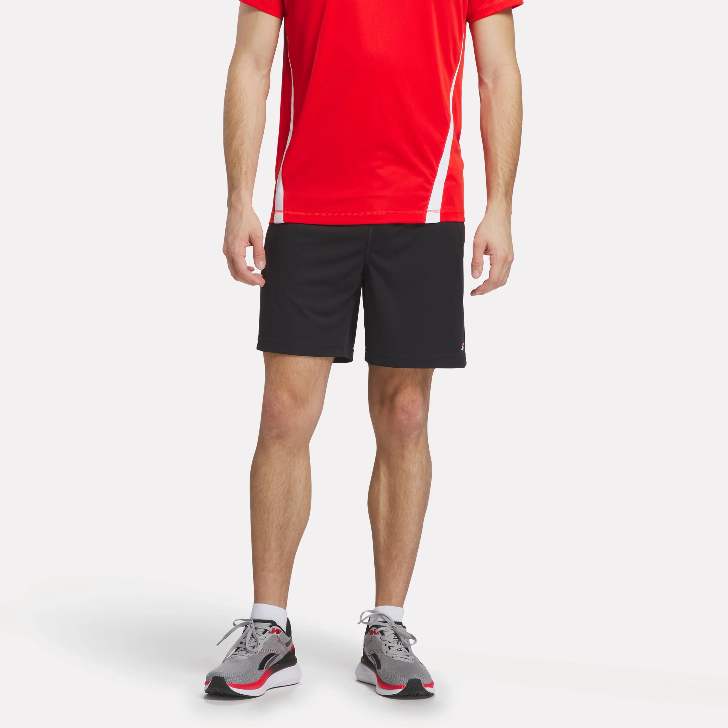 Id Train Blocked Knit Shorts Black