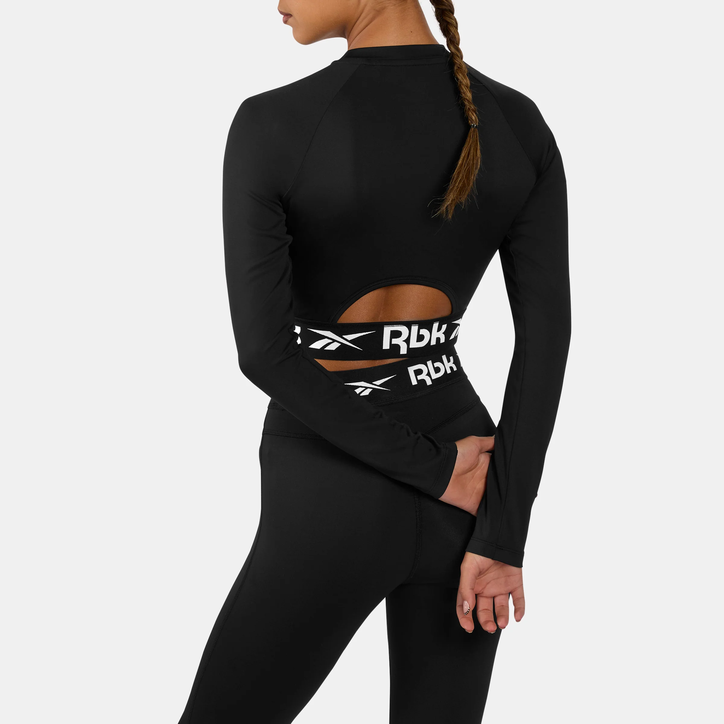 Id Train Cutout Long Sleeve Black - Image 3