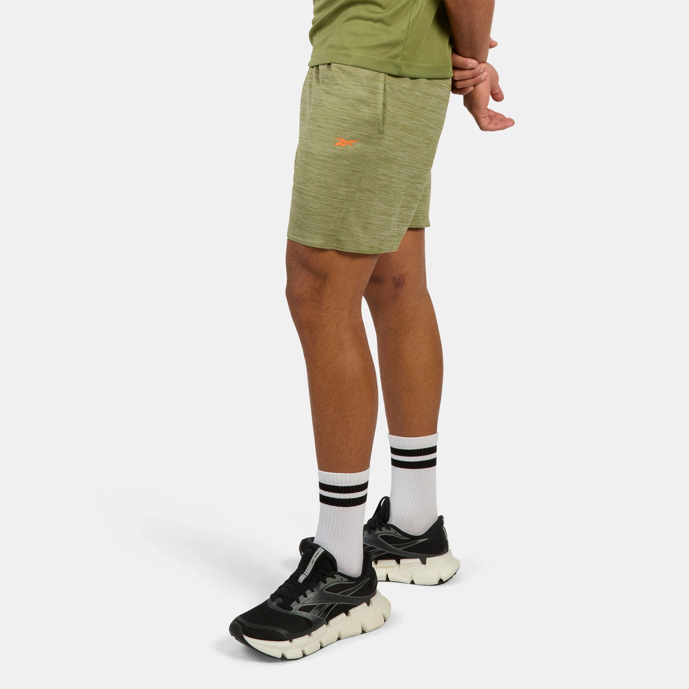Id Train Knit Short Grit Green - Image 2