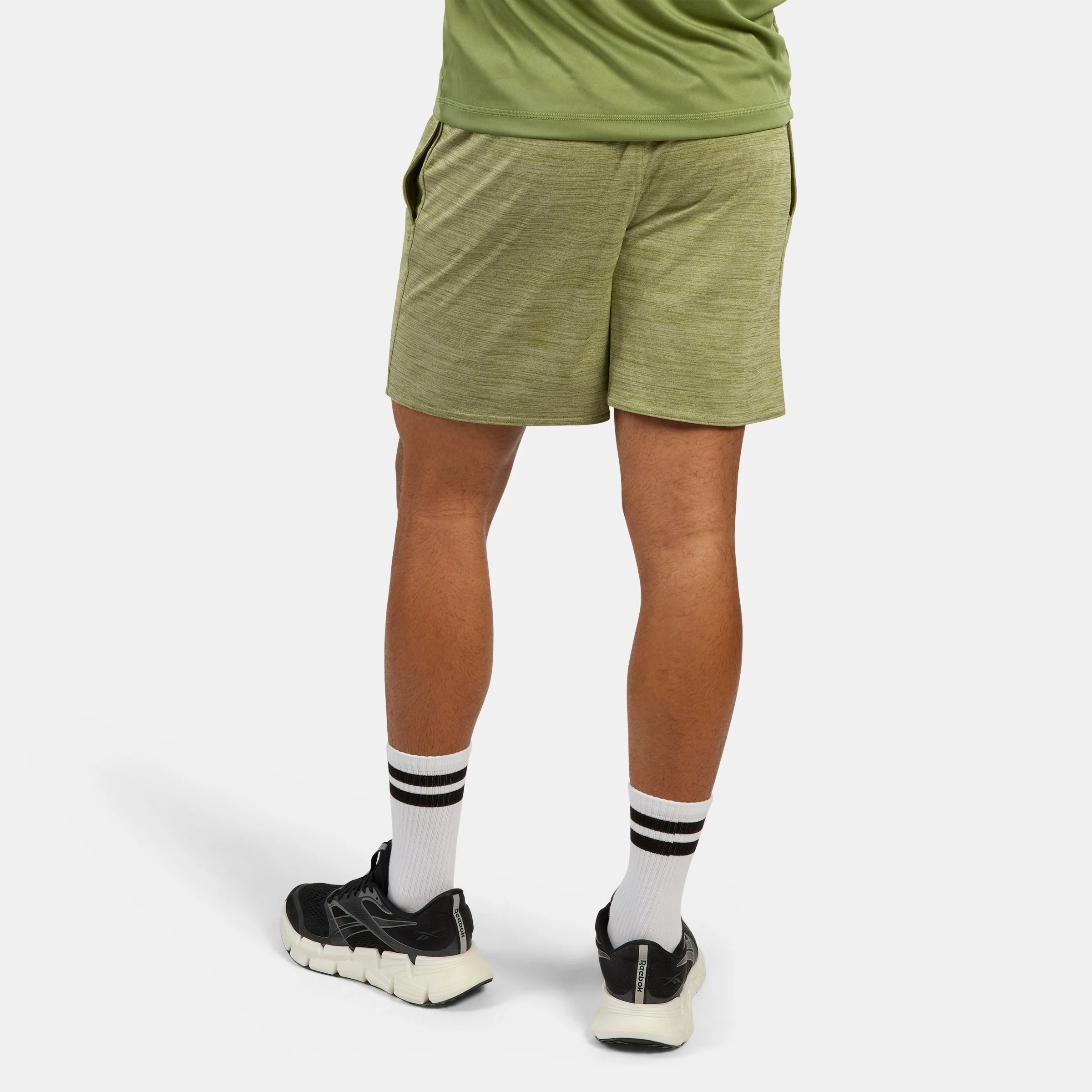 Id Train Knit Short Grit Green - Image 3