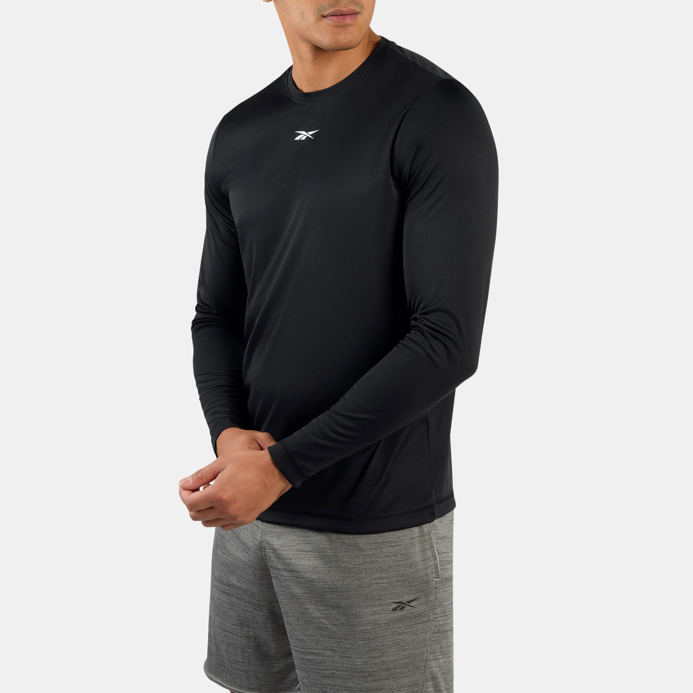 Id Train Ls Tech Tee Black