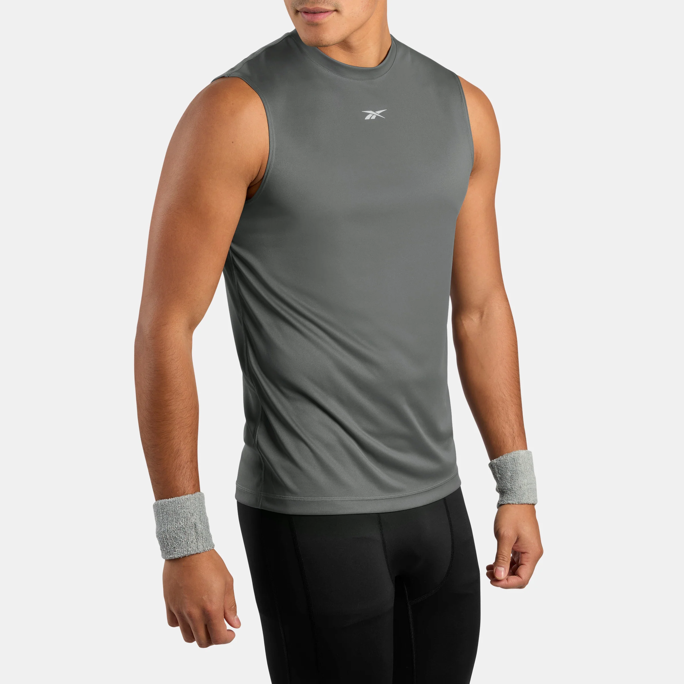 Id Train Slvls Tech Tee Grey 5/White