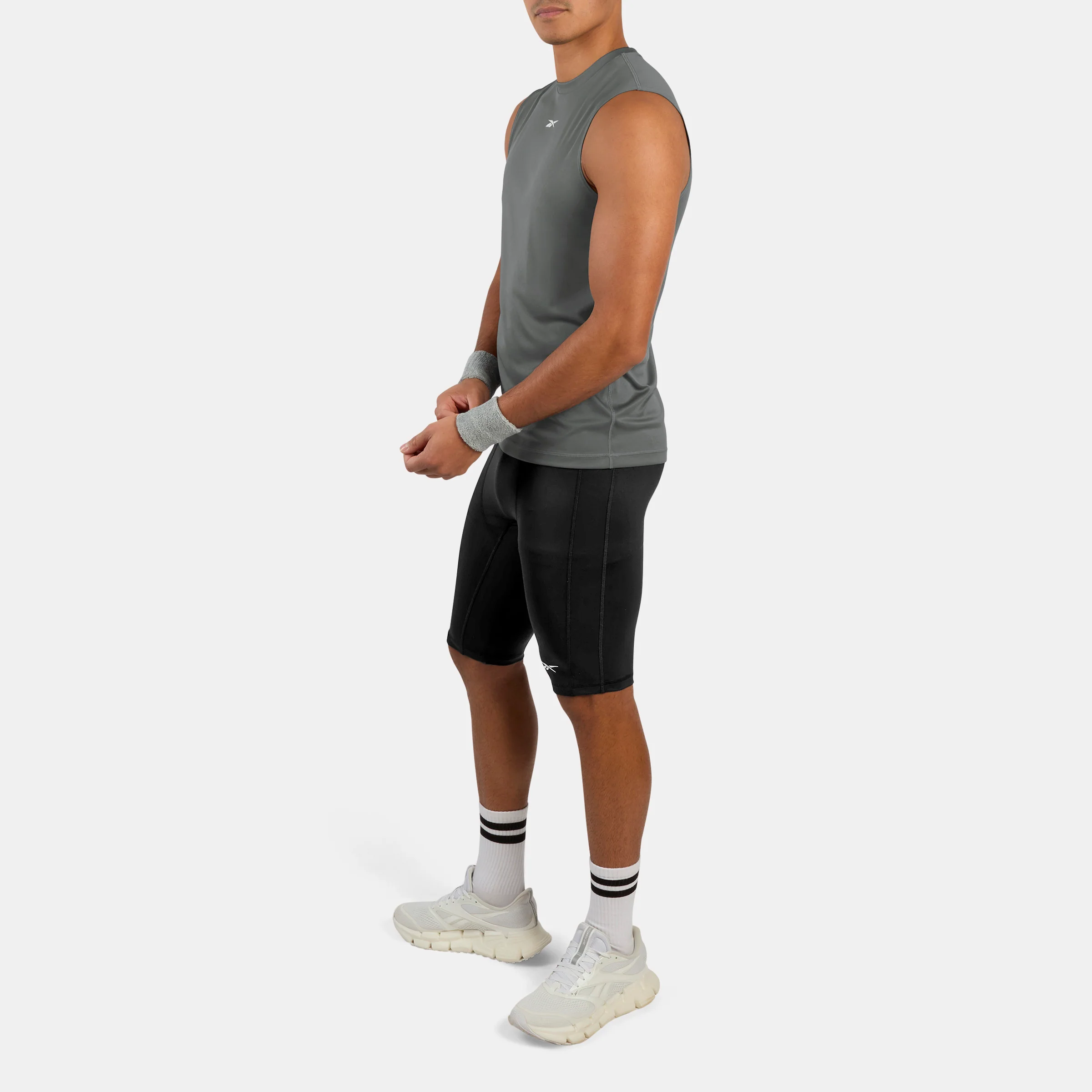 Id Train Slvls Tech Tee Grey 5/White - Image 2
