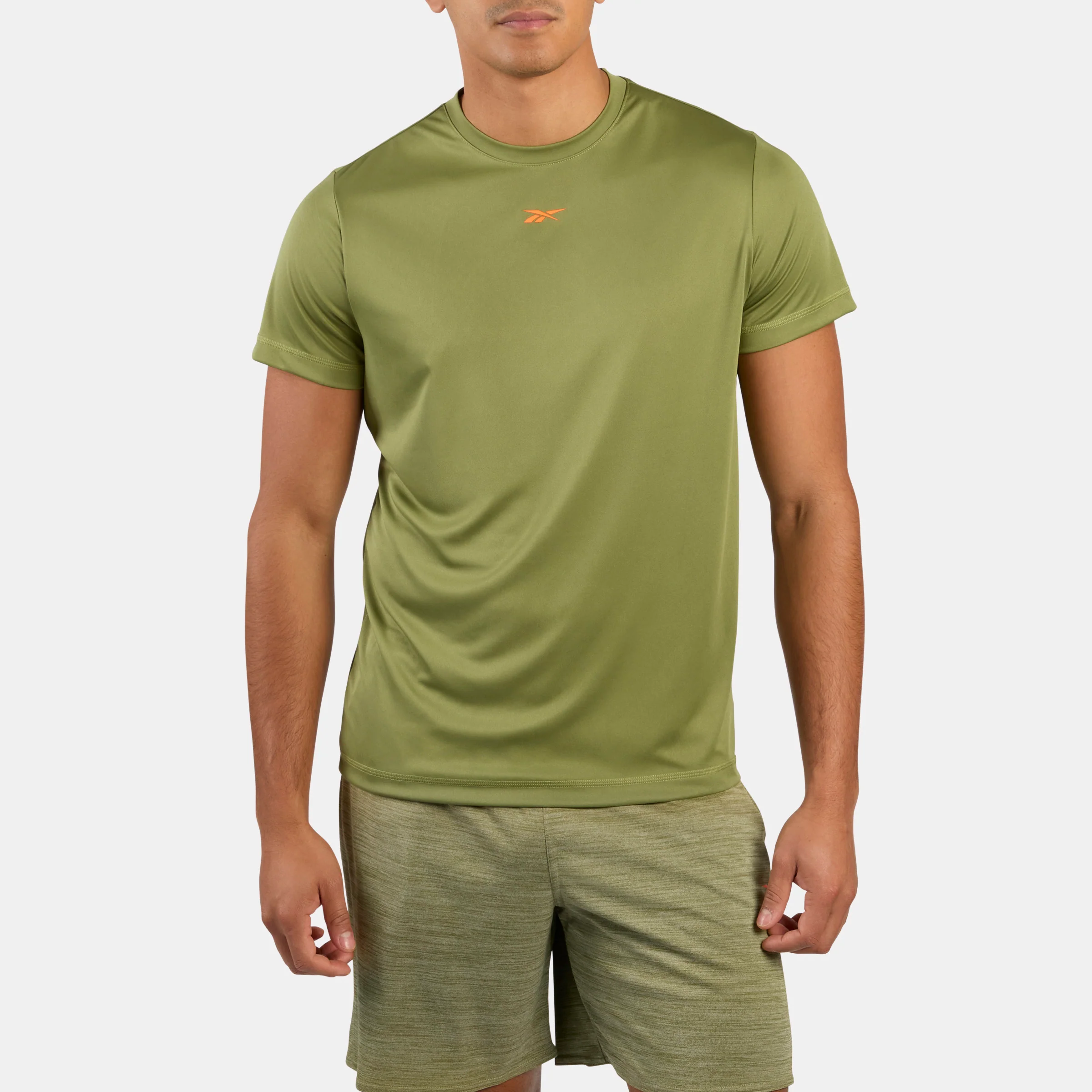 Id Train Ss Tech Tee Grit Green
