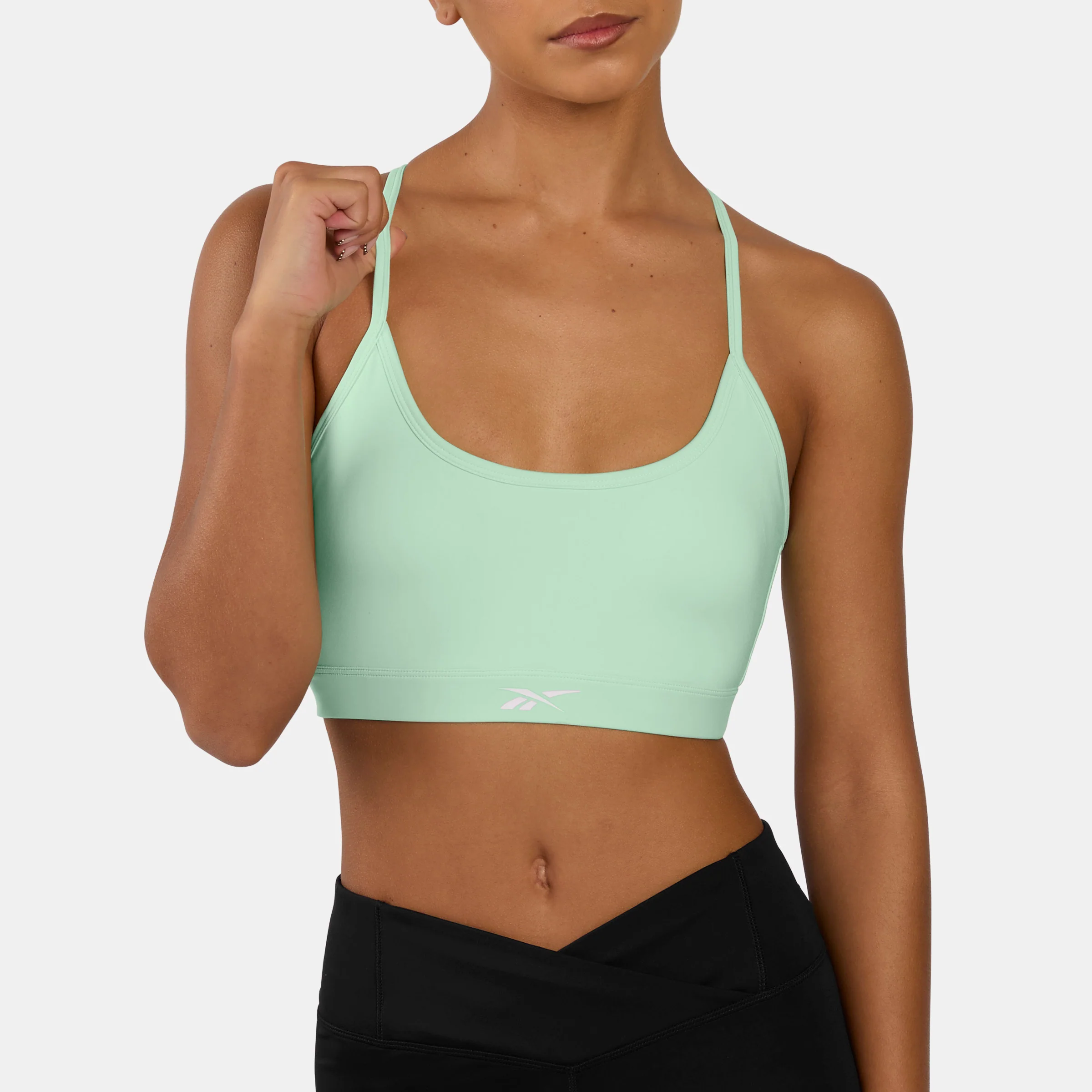 Kendal Core Strappy Bra Inverted Aqua