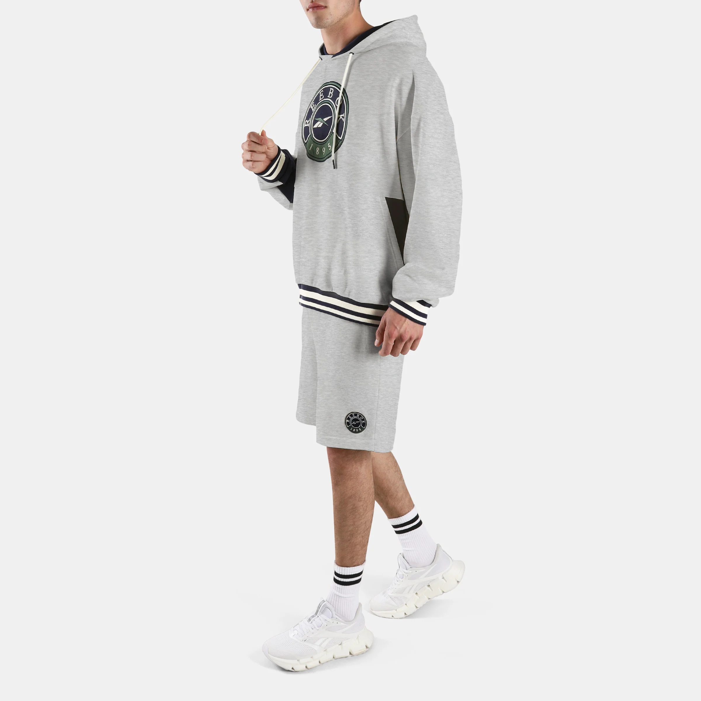 Lawn Club French Terry Hoodie Athletic Grey Marl - Image 2