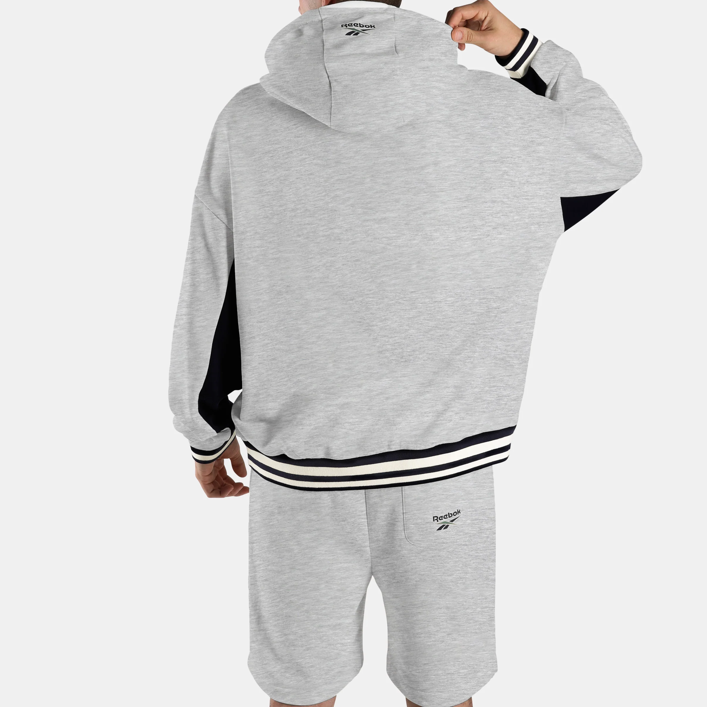 Lawn Club French Terry Hoodie Athletic Grey Marl - Image 3
