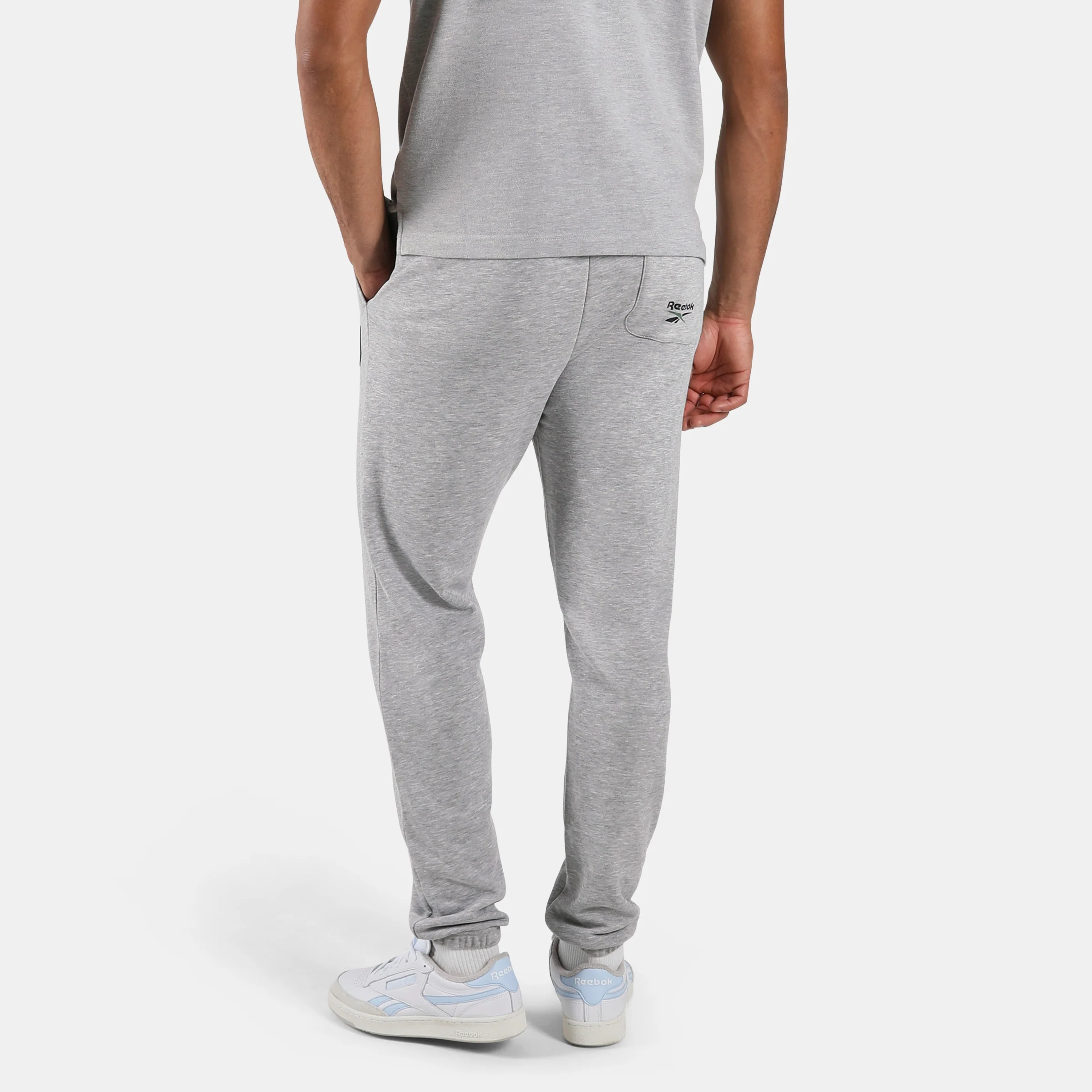 Lawn Club French Terry Jogger Athletic Grey Marl - Image 3