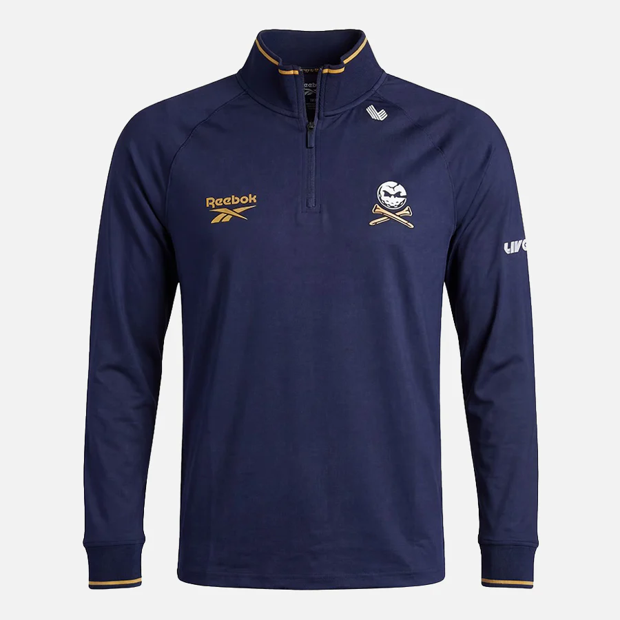 Ls 1/4 Zip W/Tipping Vector Navy