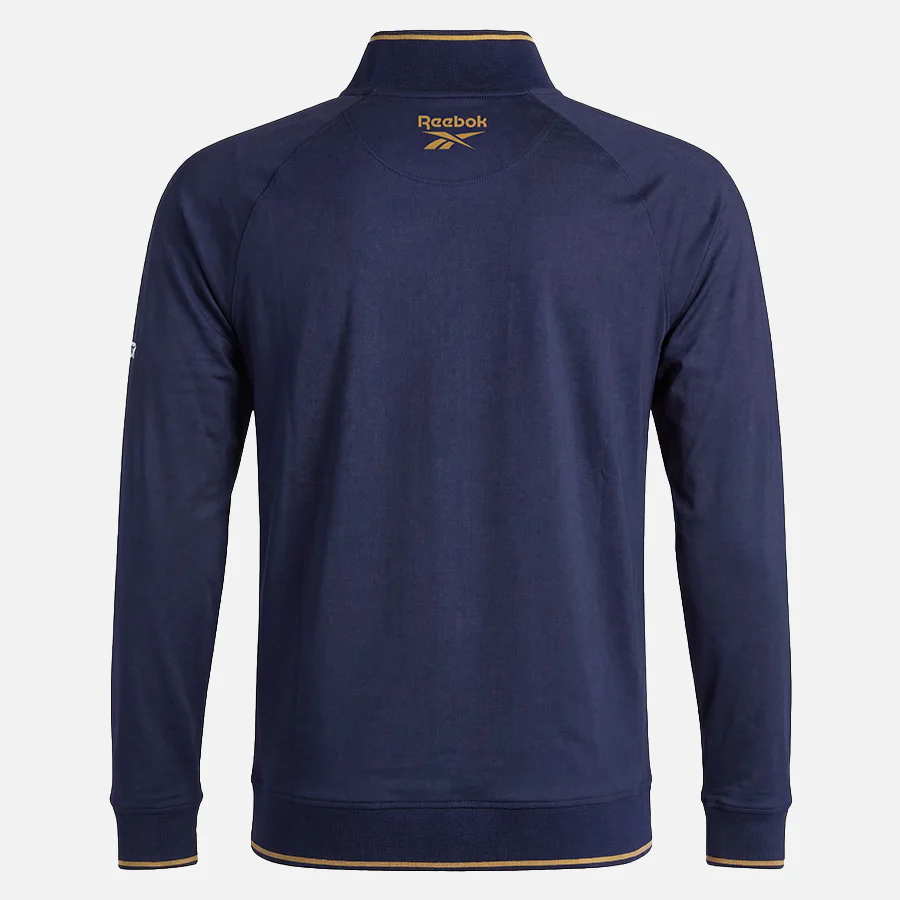 Ls 1/4 Zip W/Tipping Vector Navy - Image 3