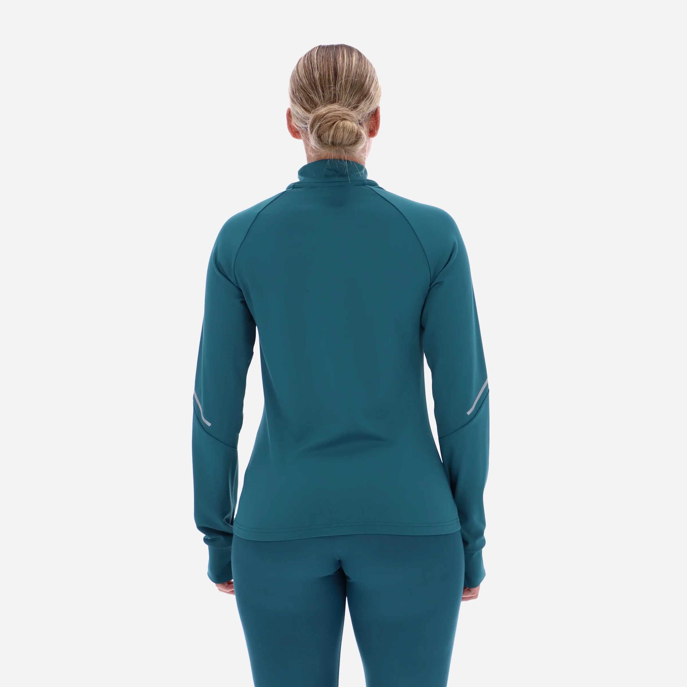 Ls Mock Neck Top Retro Teal - Image 3