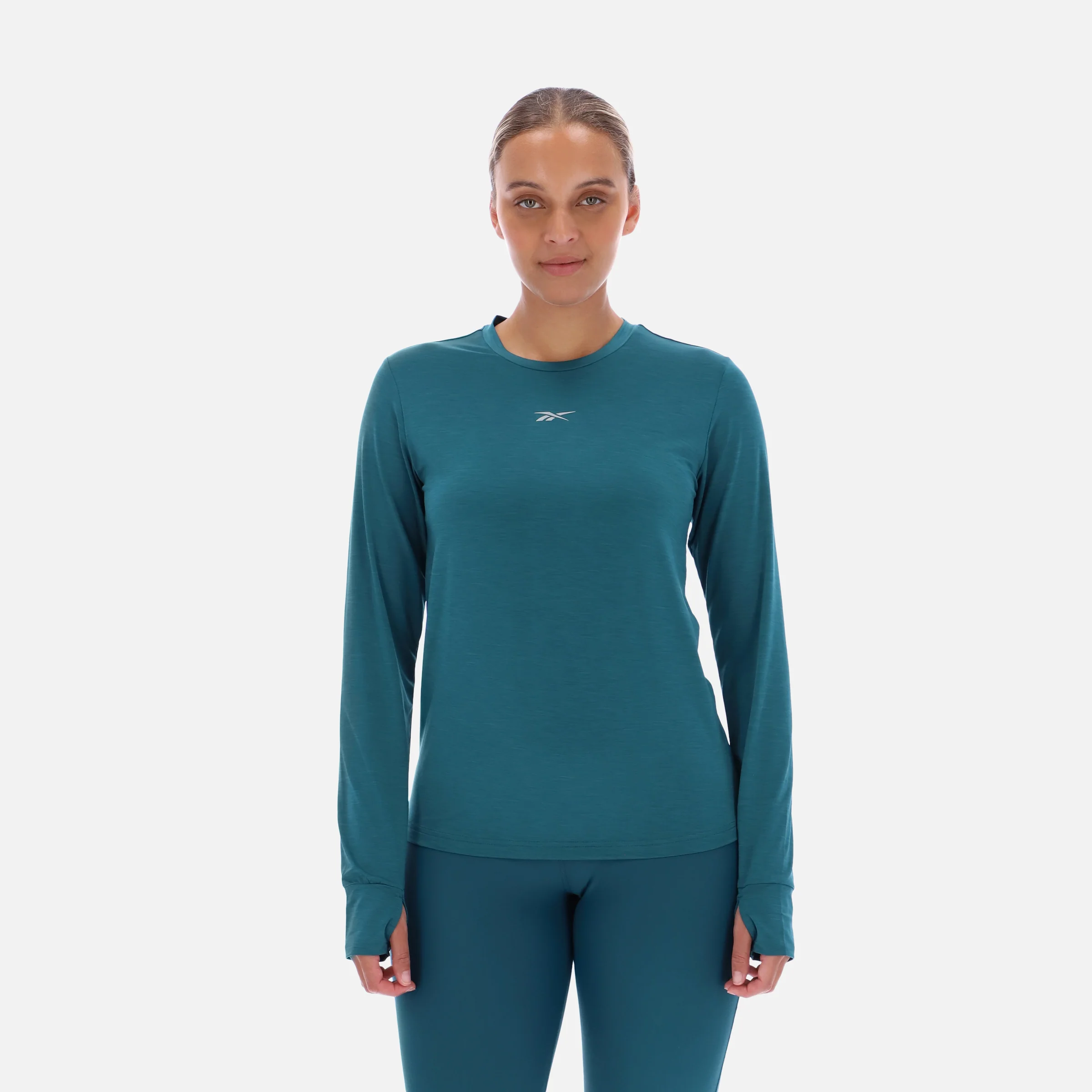 Ls Running Top Retro Teal