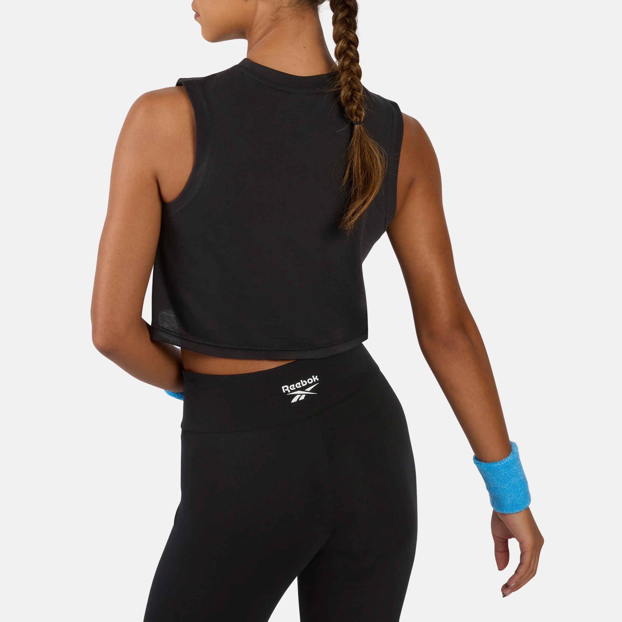 Lux Cropped Graphic Tank Black - Image 3