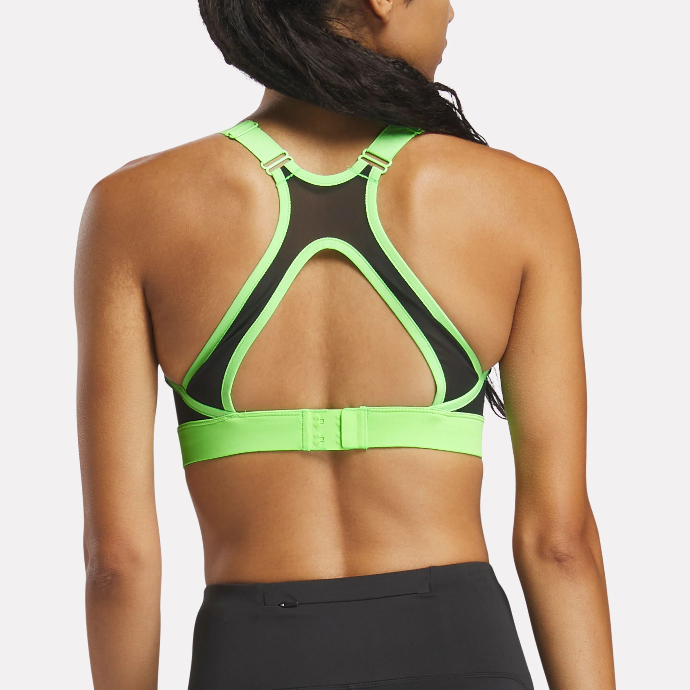 Lux Front-Zip High Impact Bra Solar Lime - Image 3