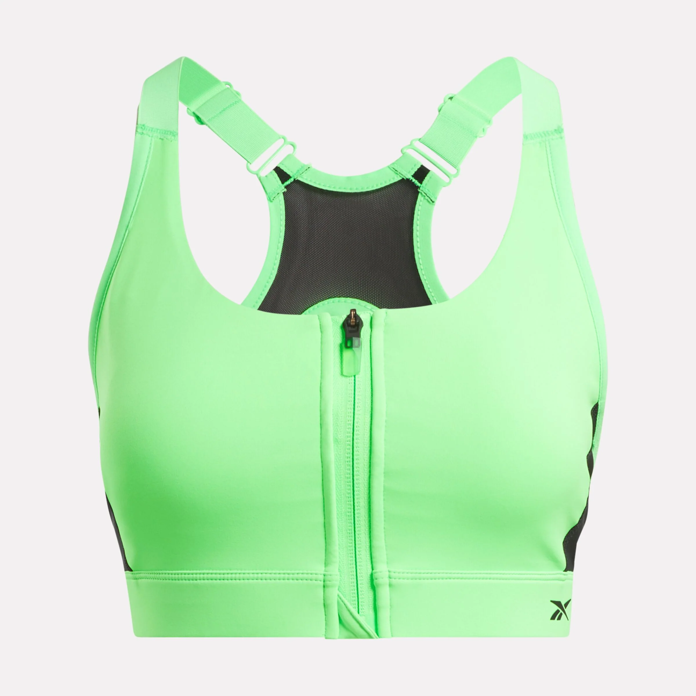Lux Front-Zip High Impact Bra Solar Lime - Image 6
