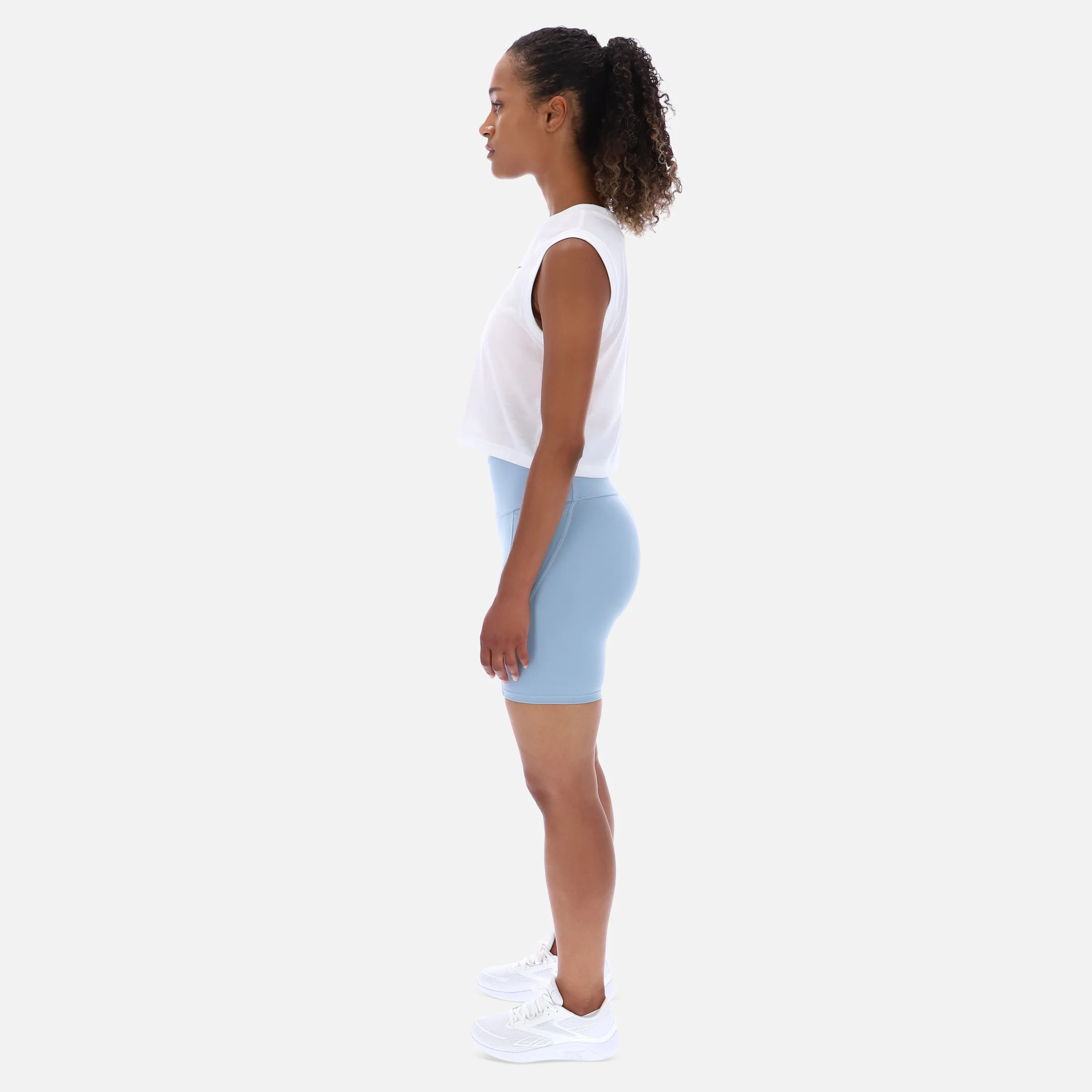 Lux High Rise Bike Short Leisure Blue - Image 5