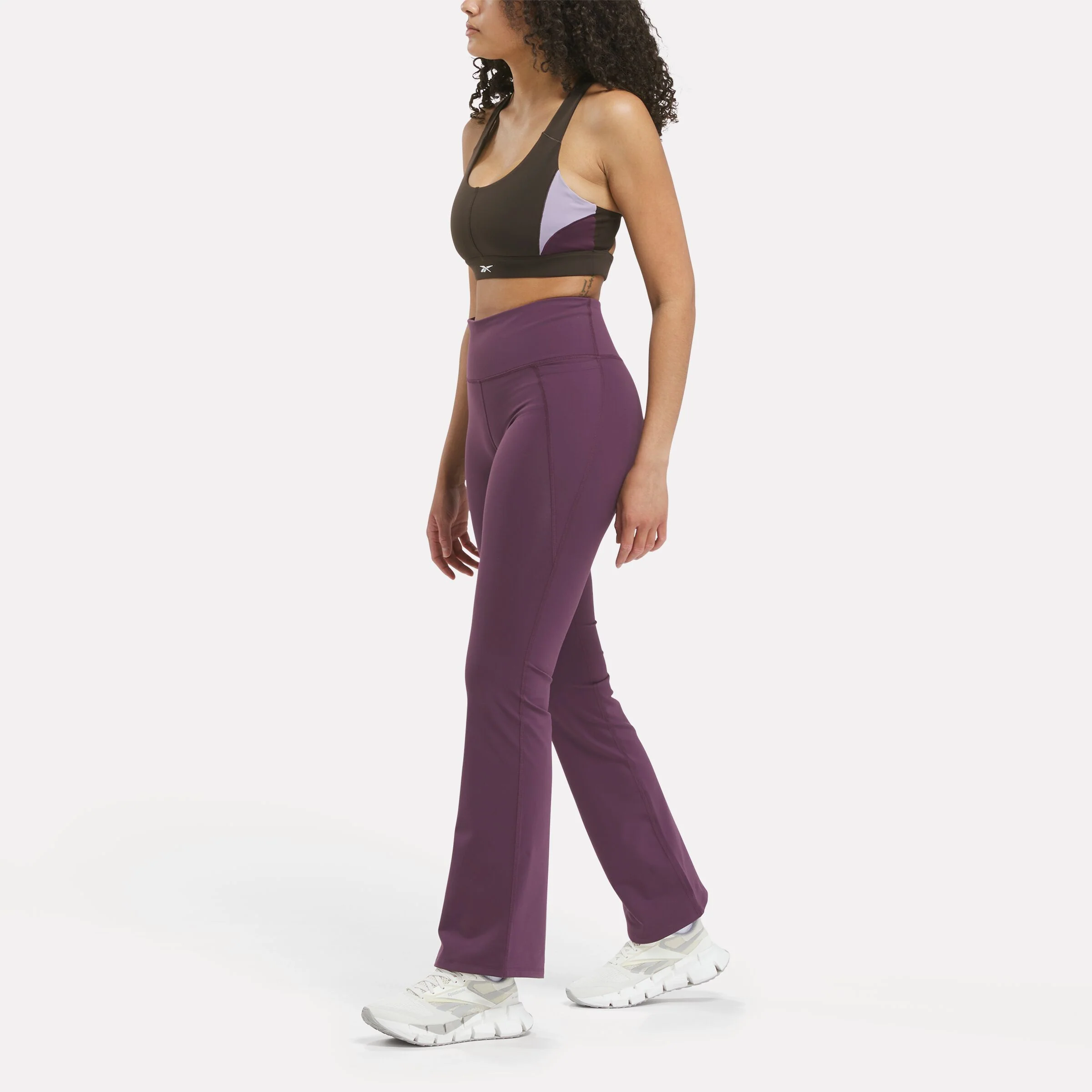Lux High-Rise Mini-Flare Pants Midnight Plum - Image 2