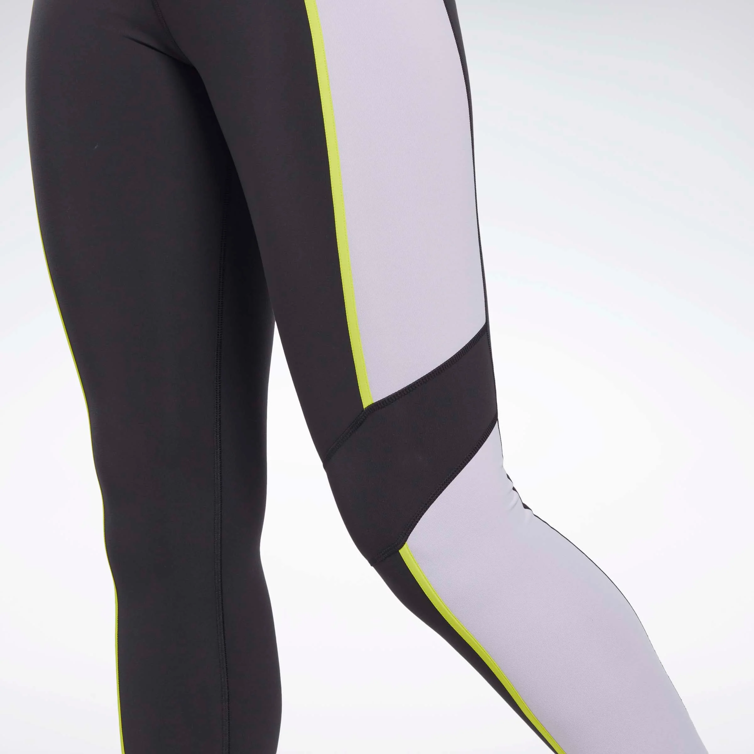 Lux High-Waisted Colorblock Leggings Black - Image 4