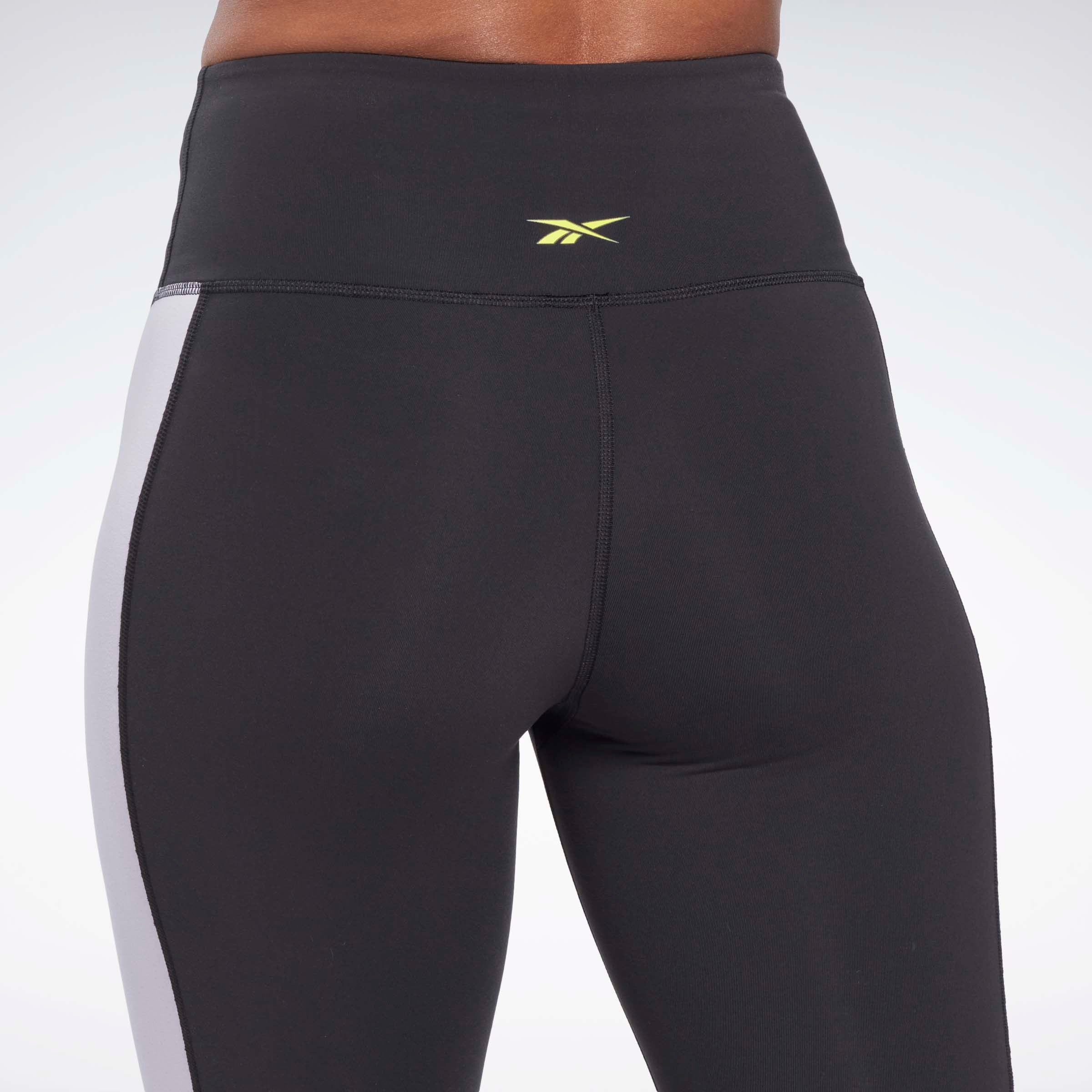 Lux High-Waisted Colorblock Leggings Black - Image 5