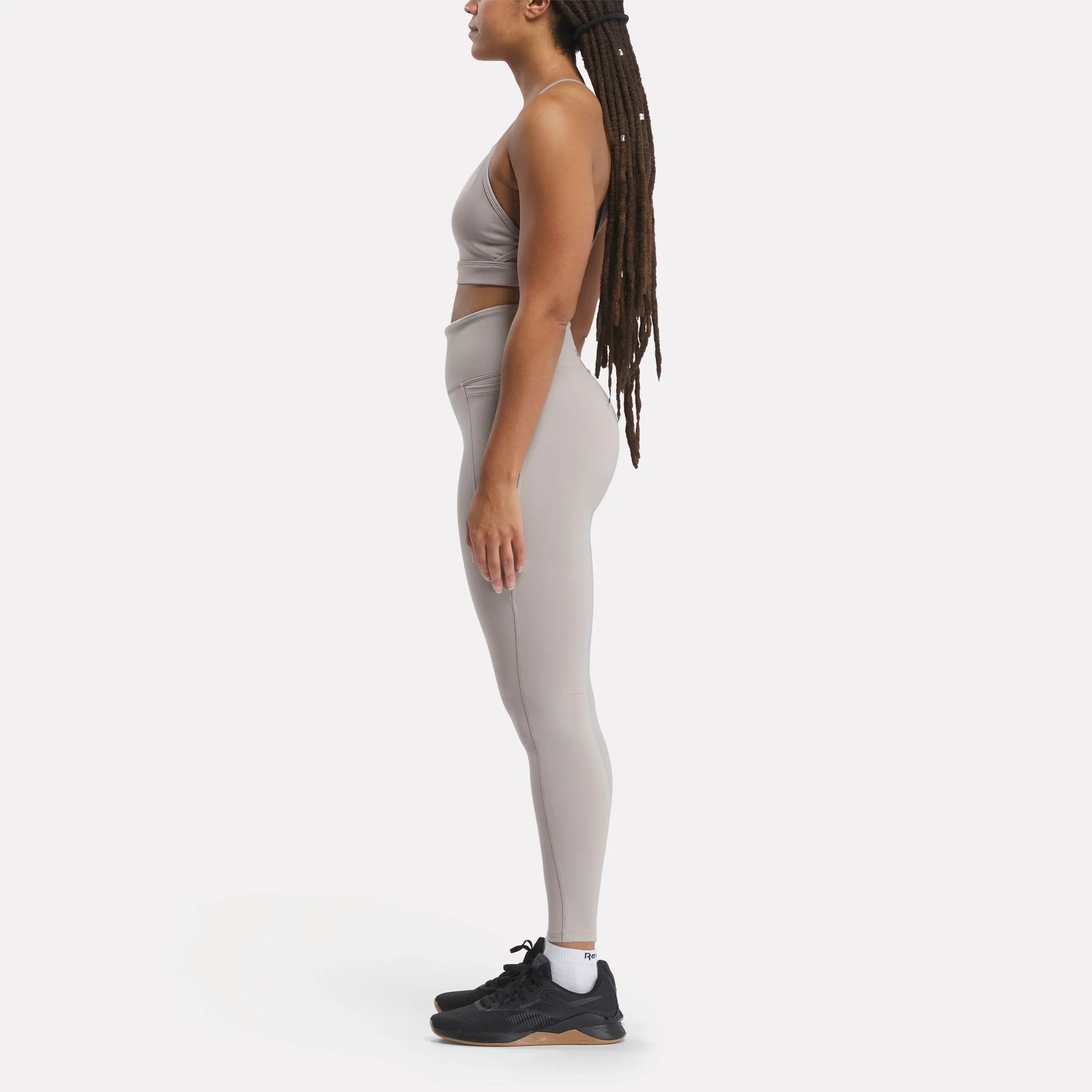 Lux High-Waisted Tights Ash - Image 2