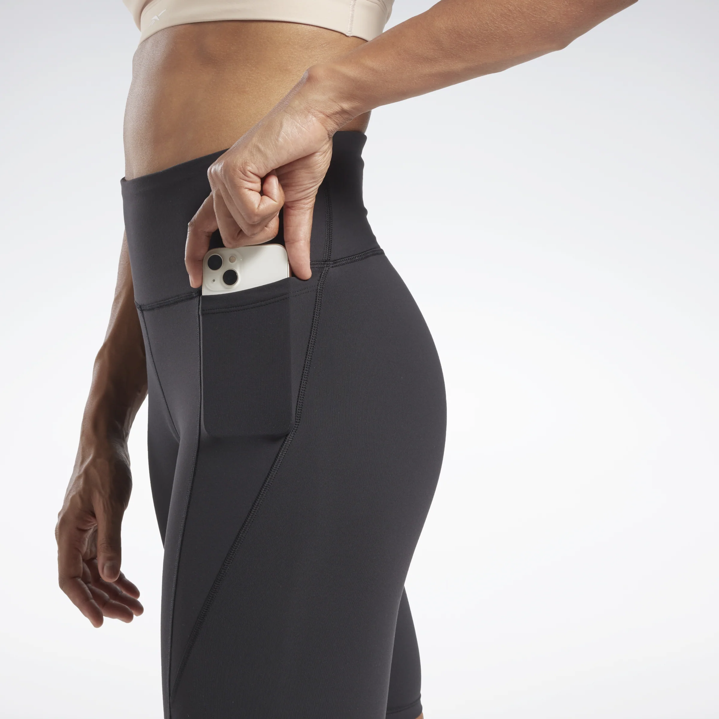 Lux High-Rise Bike Shorts Black - Image 4