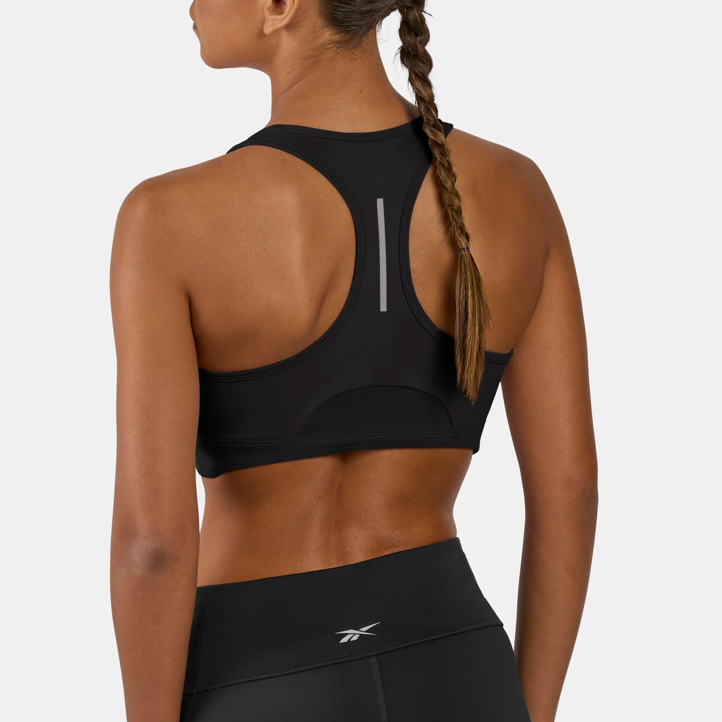 Lux Metallic Running Bra Black/Metallic - Image 3