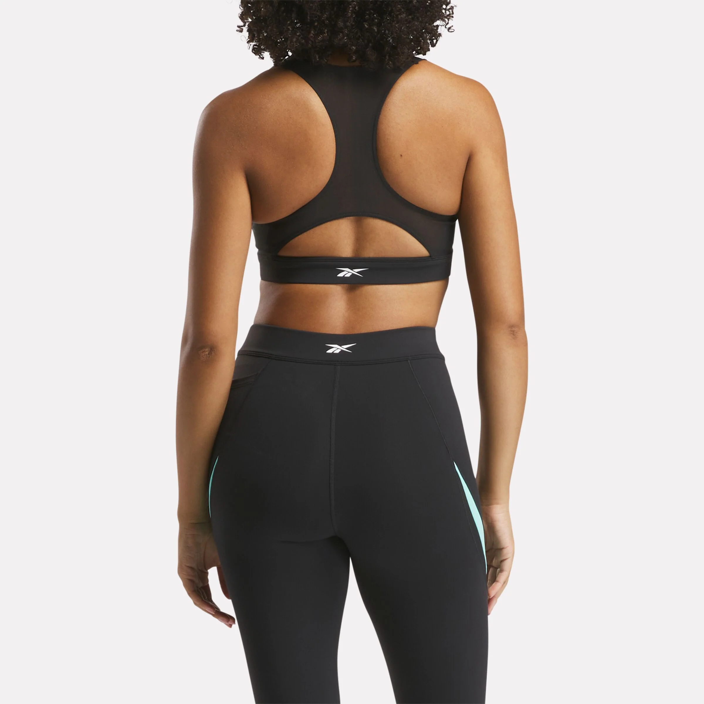 Lux Racer Bra - Cb Black/Aqua - Image 3