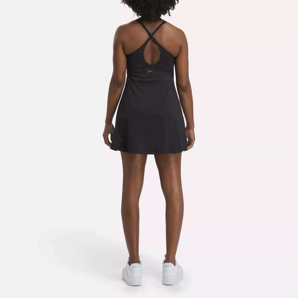 Lux Strappy Dress Black - Image 3