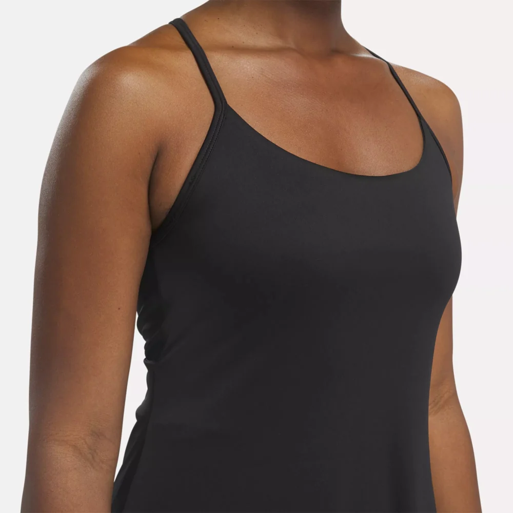 Lux Strappy Dress Black - Image 4