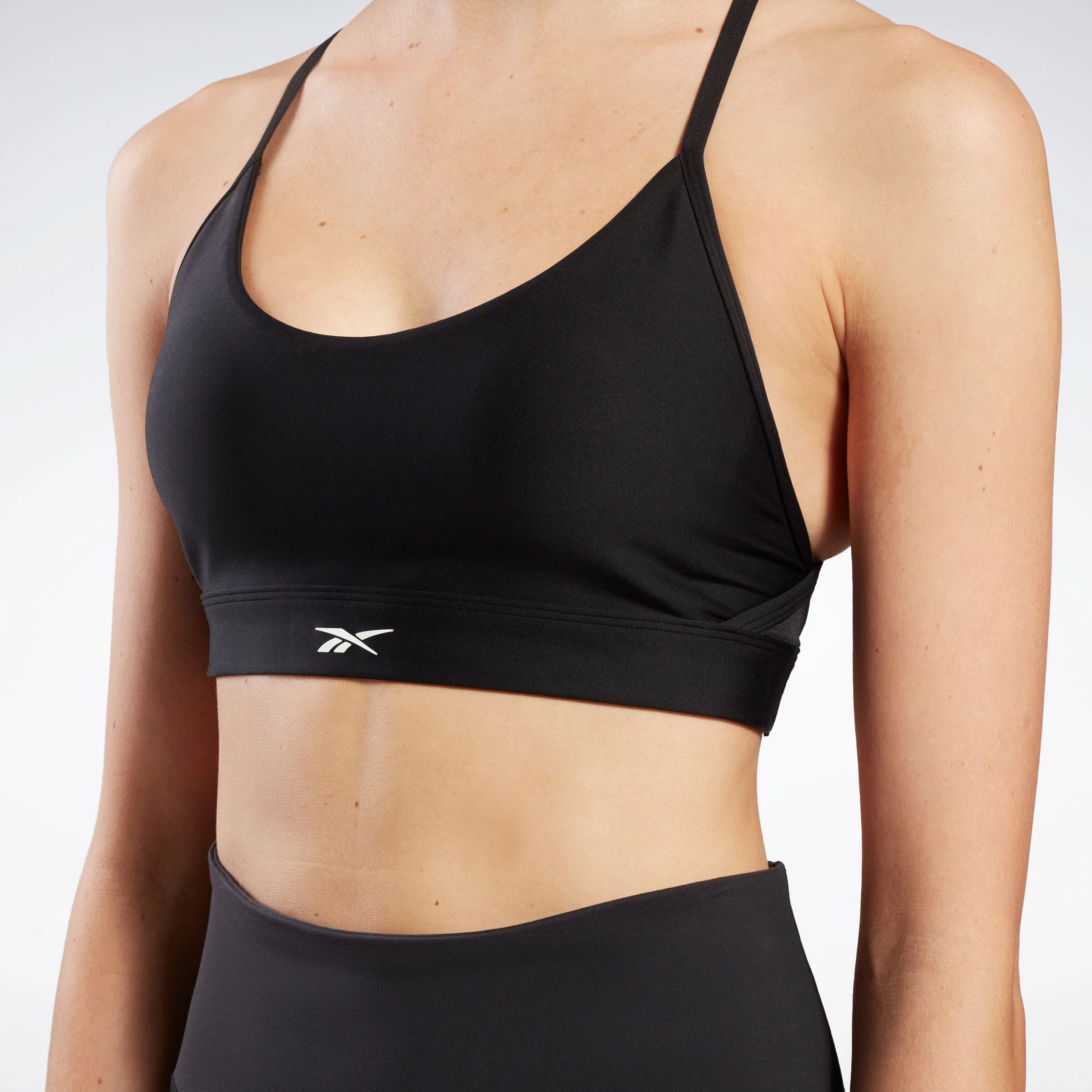 Reebok Lux Strappy Sports Bra Black - Image 4